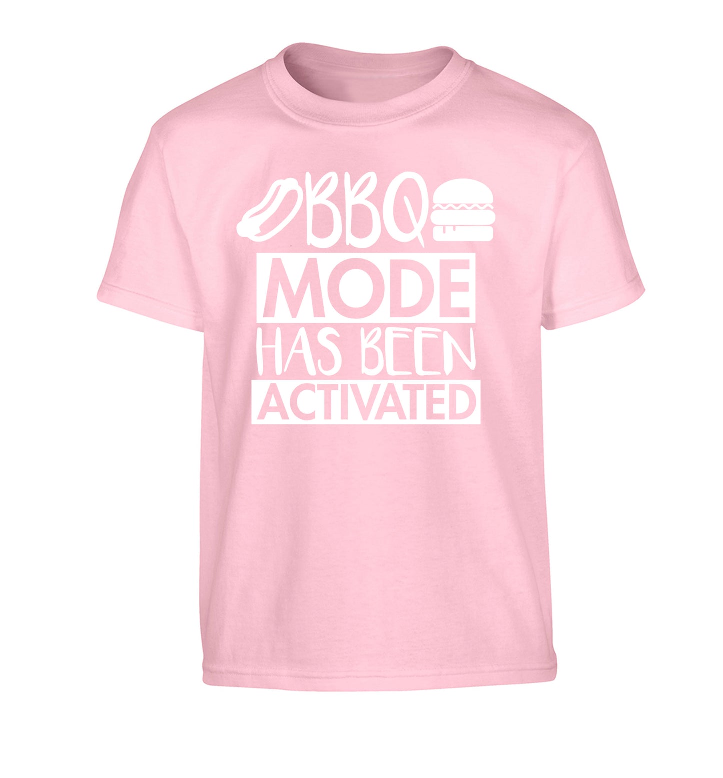 Bbq mode has been activated Children's light pink Tshirt 12-14 Years