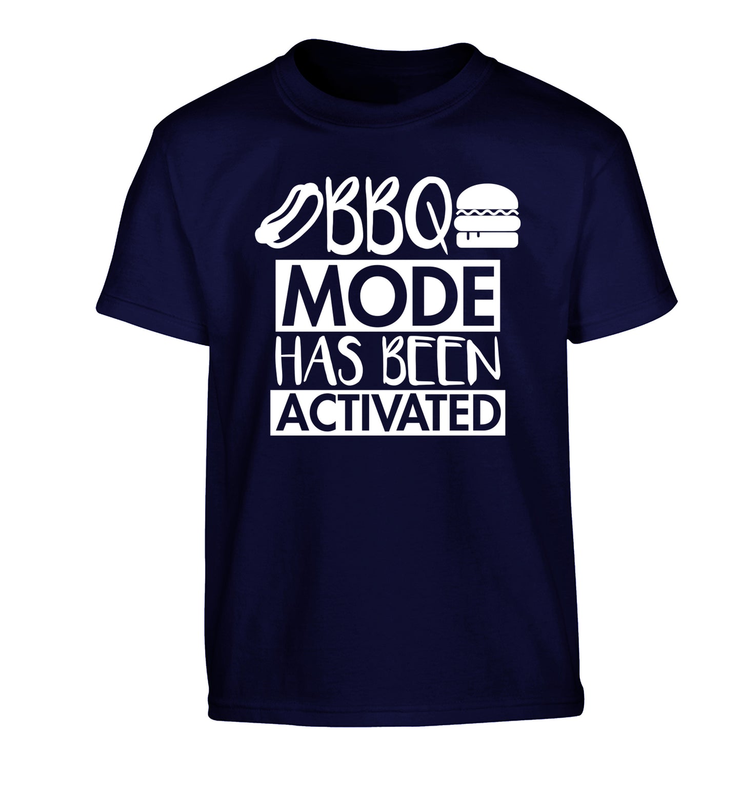 Bbq mode has been activated Children's navy Tshirt 12-14 Years