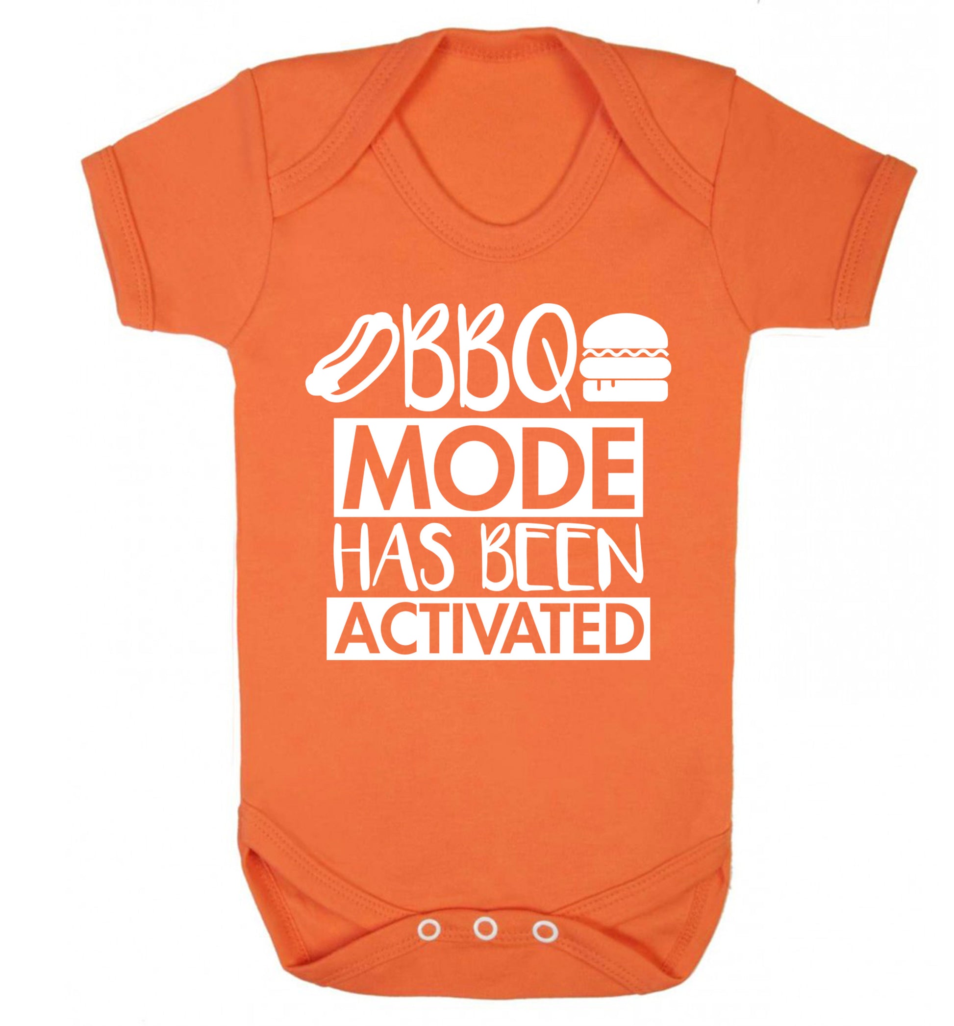 Bbq mode has been activated Baby Vest orange 18-24 months
