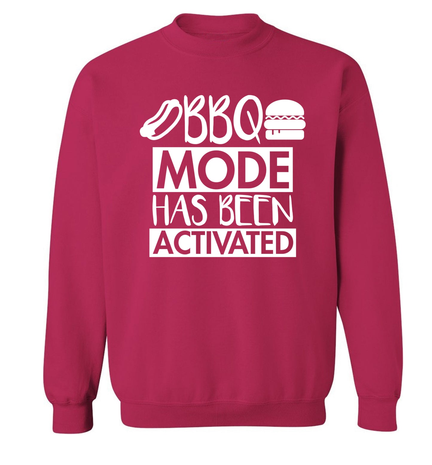 Bbq mode has been activated Adult's unisex pink Sweater 2XL