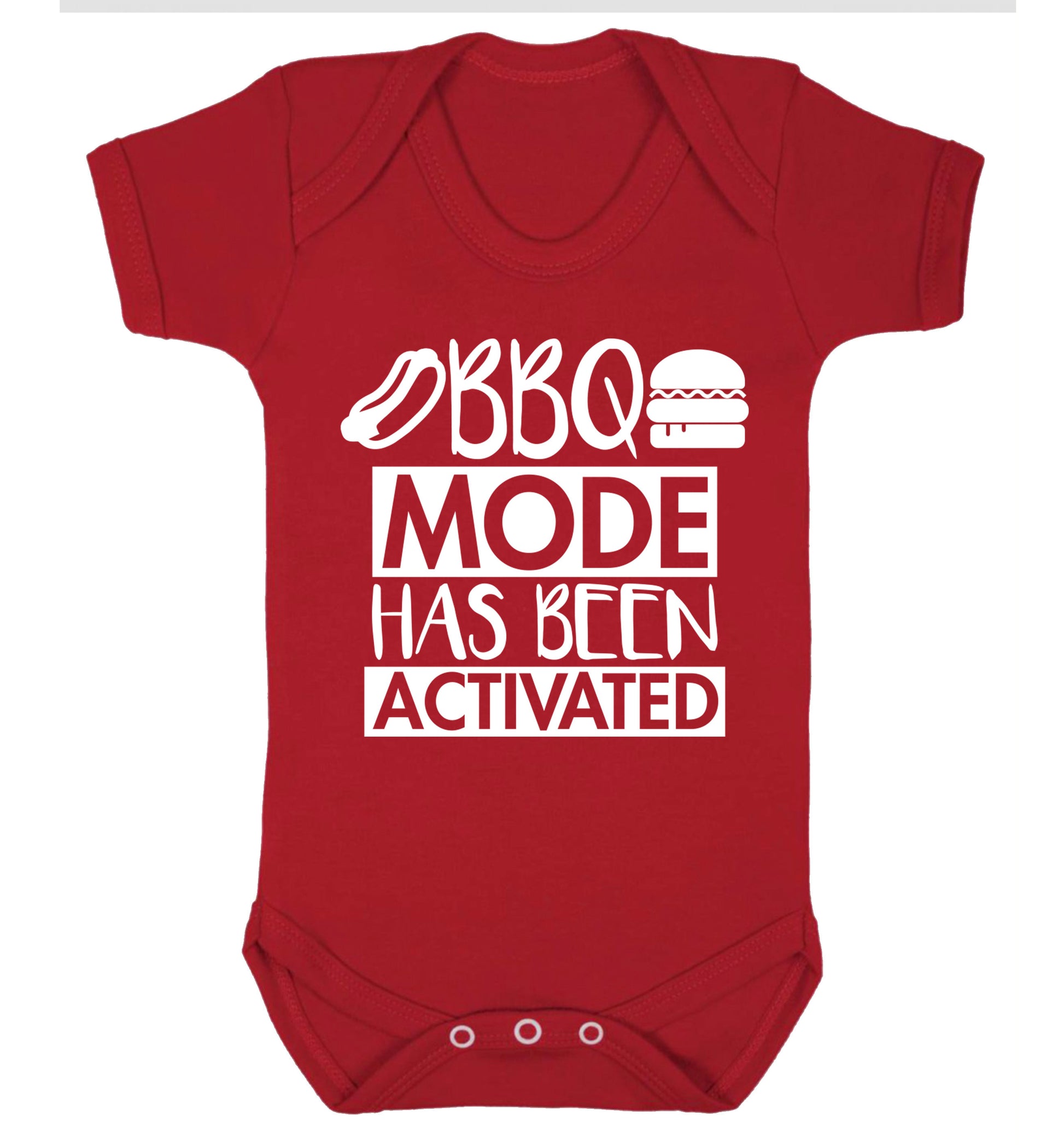 Bbq mode has been activated Baby Vest red 18-24 months