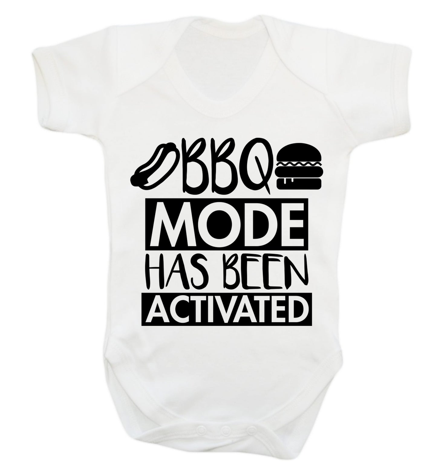 Bbq mode has been activated Baby Vest white 18-24 months