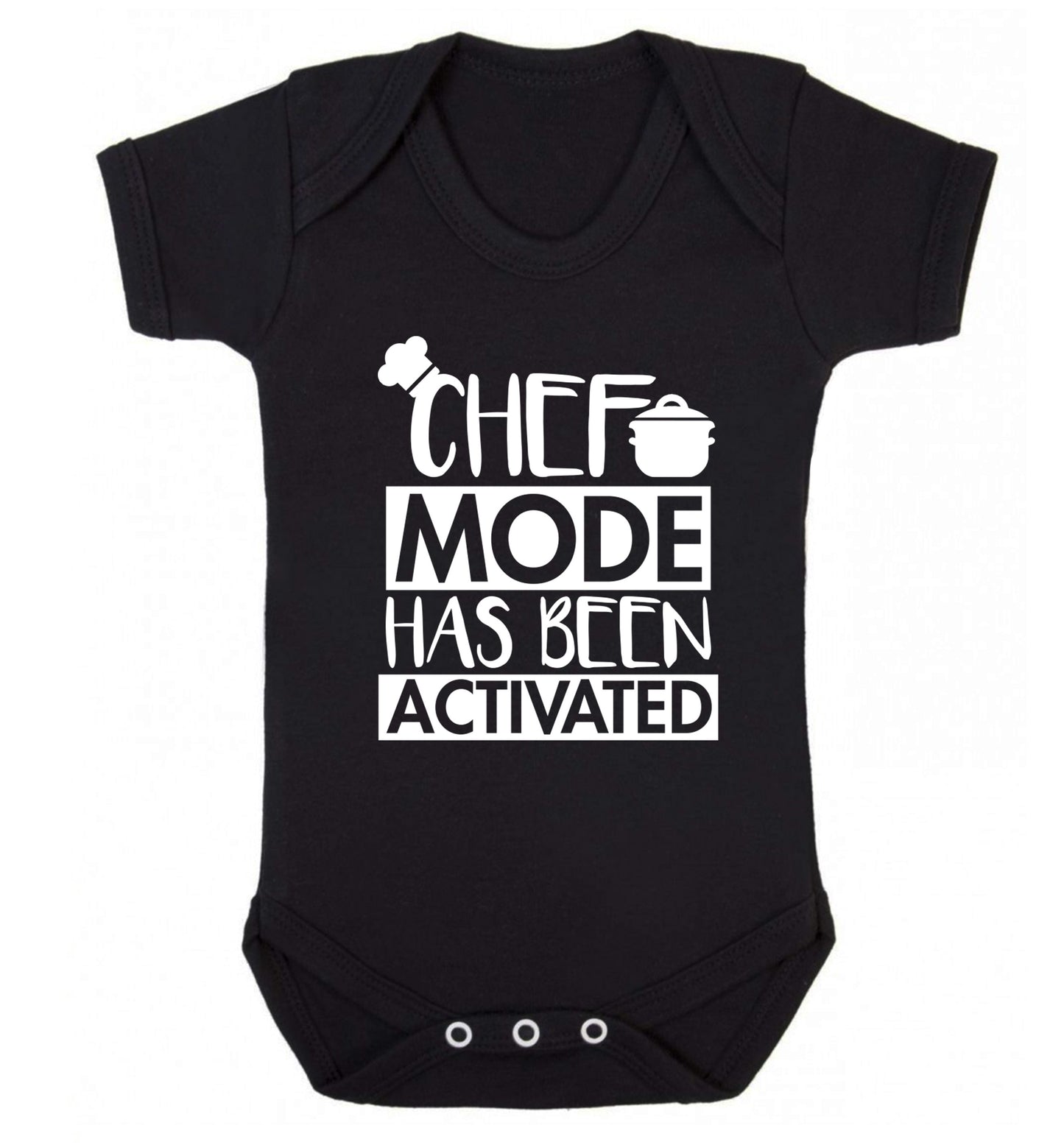Chef mode has been activated Baby Vest black 18-24 months
