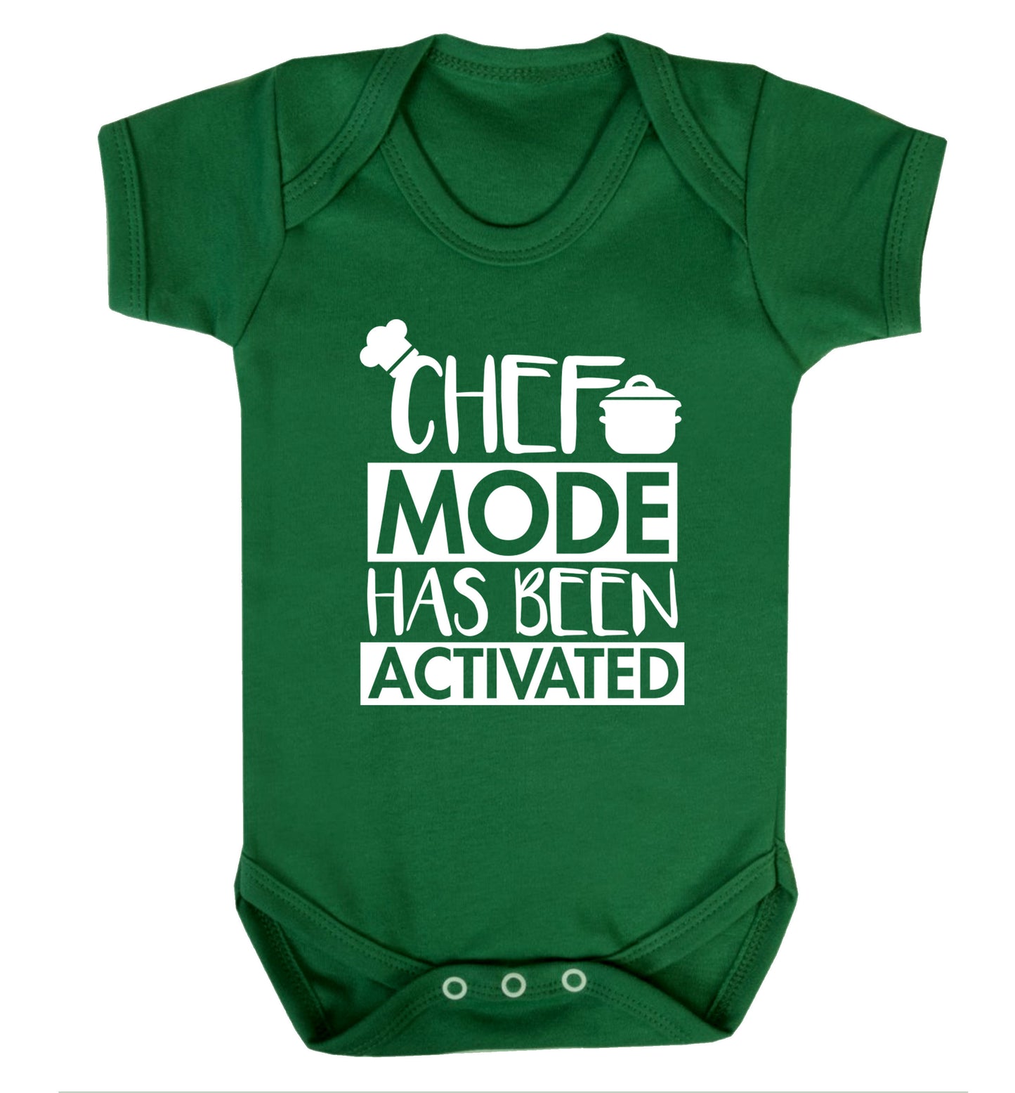 Chef mode has been activated Baby Vest green 18-24 months