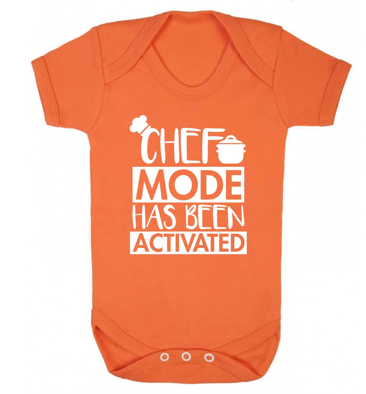 Chef mode has been activated Baby Vest orange 18-24 months
