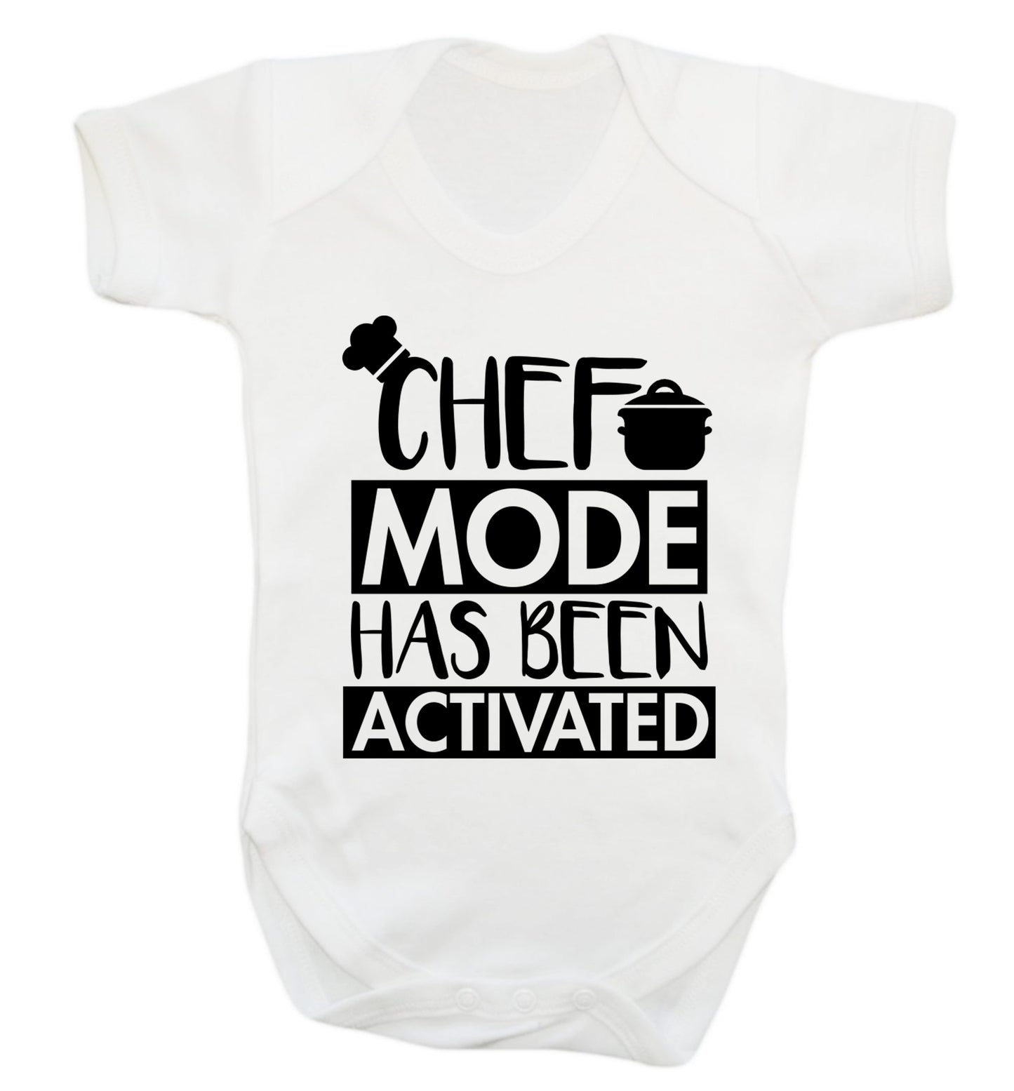Chef mode has been activated Baby Vest white 18-24 months