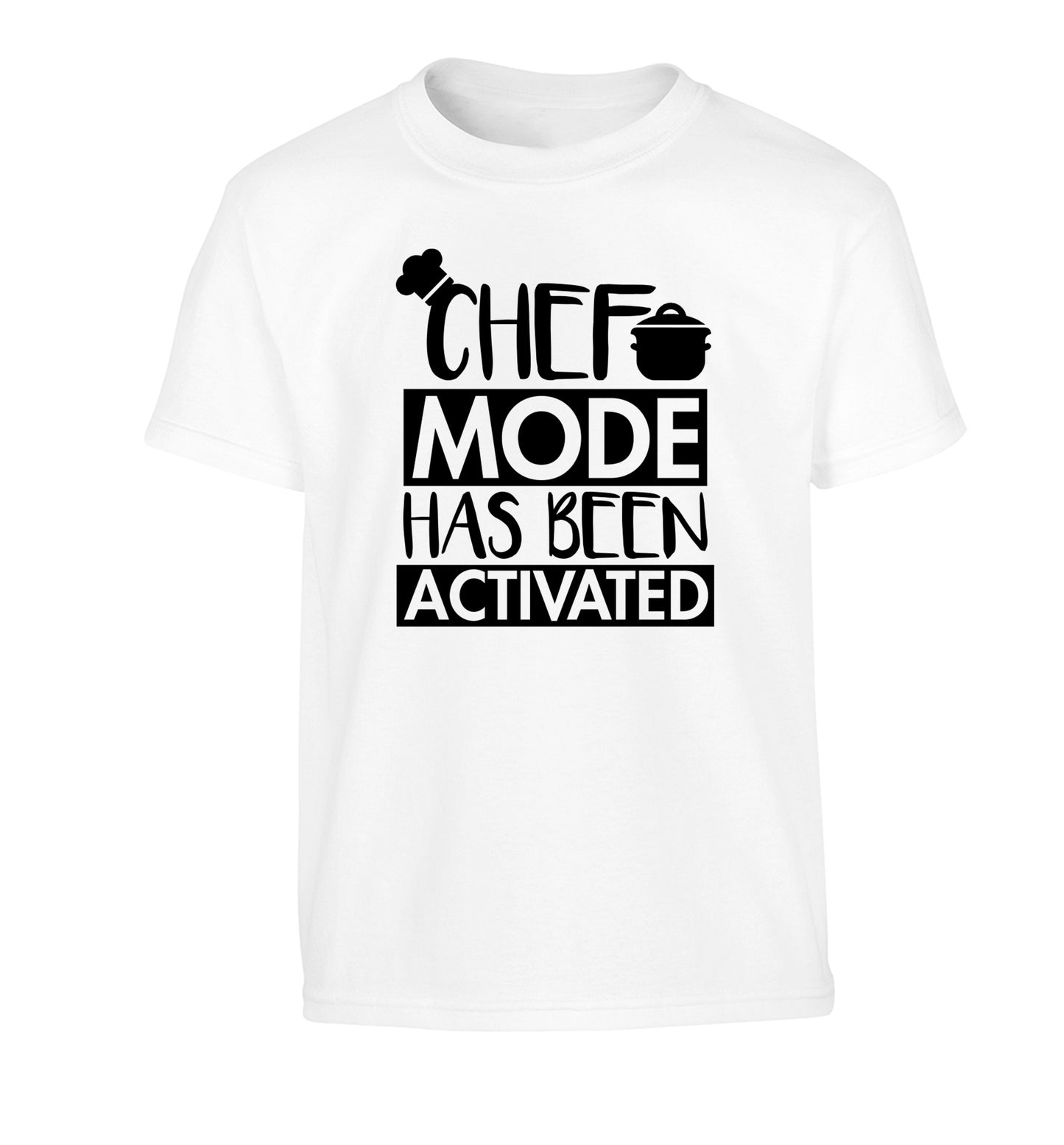 Chef mode has been activated Children's white Tshirt 12-14 Years