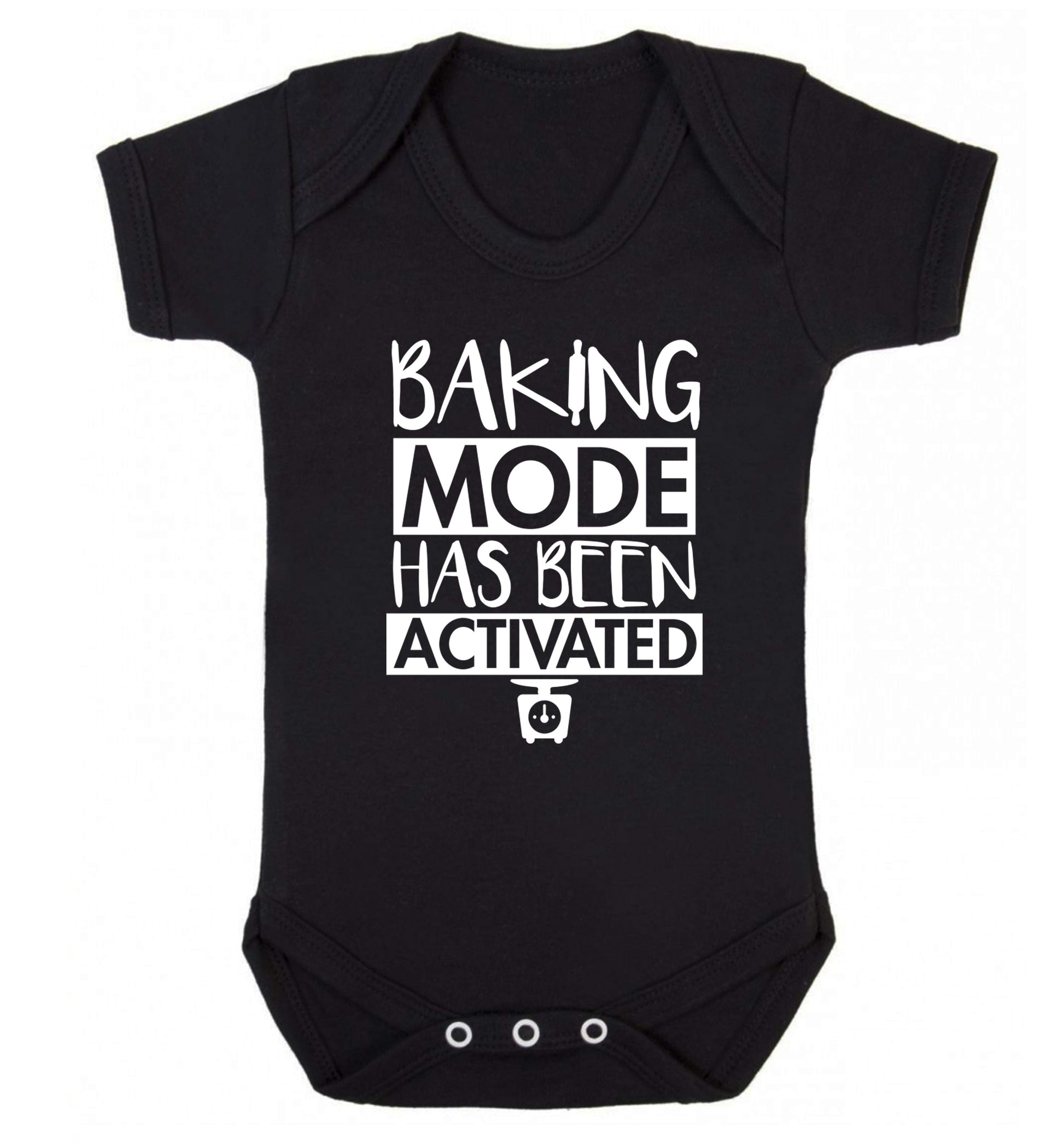 Baking mode has been activated Baby Vest black 18-24 months