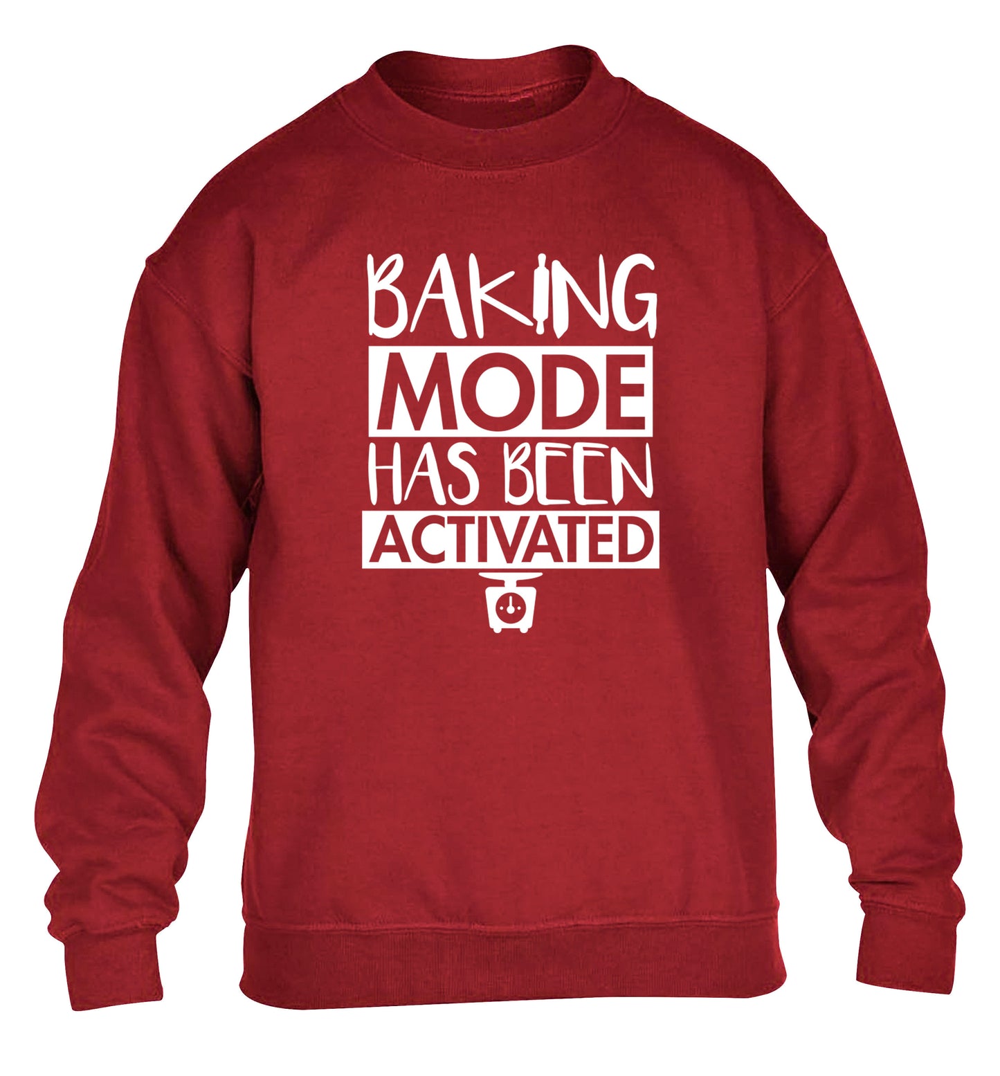 Baking mode has been activated children's grey sweater 12-14 Years