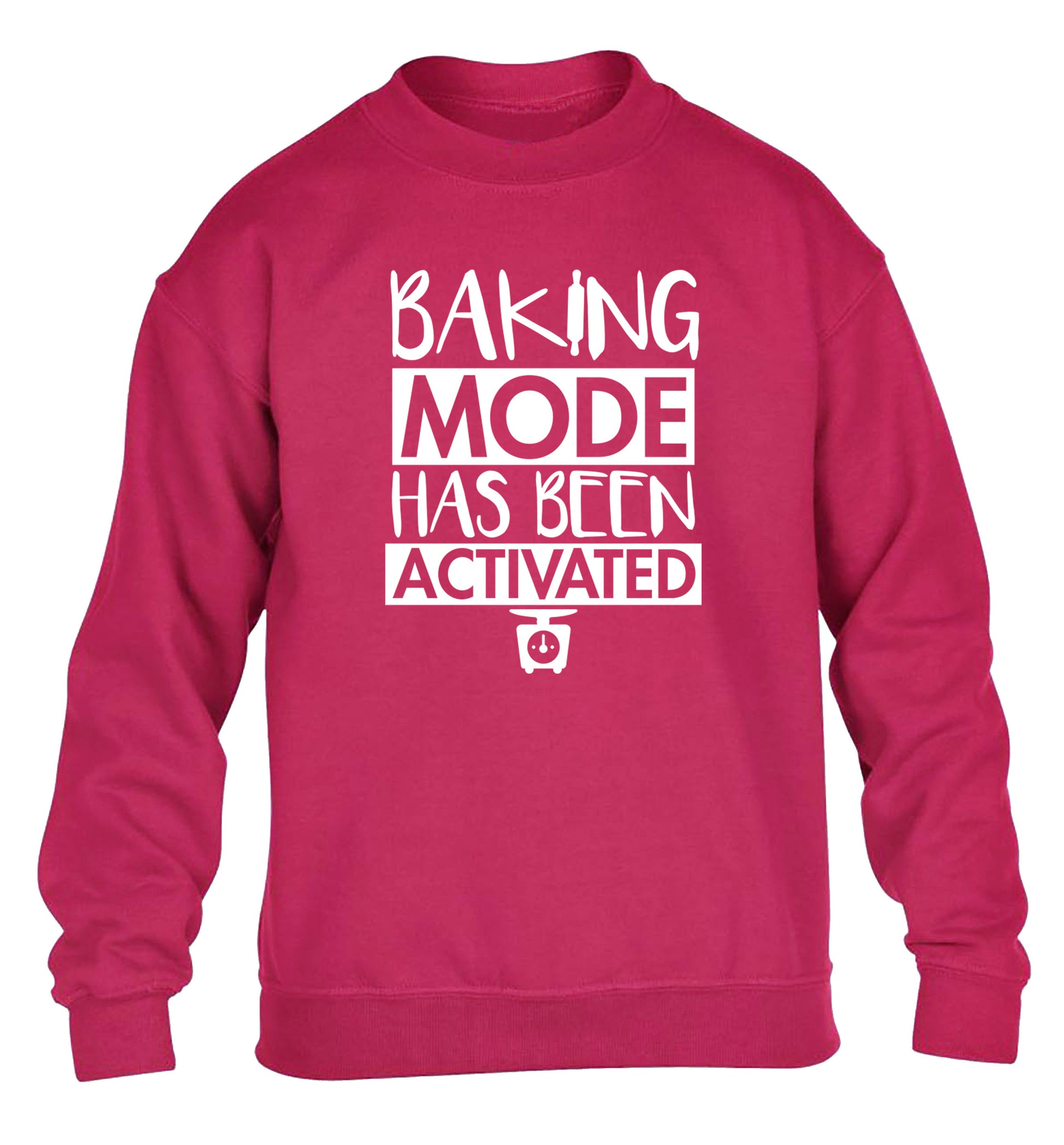 Baking mode has been activated children's pink sweater 12-14 Years
