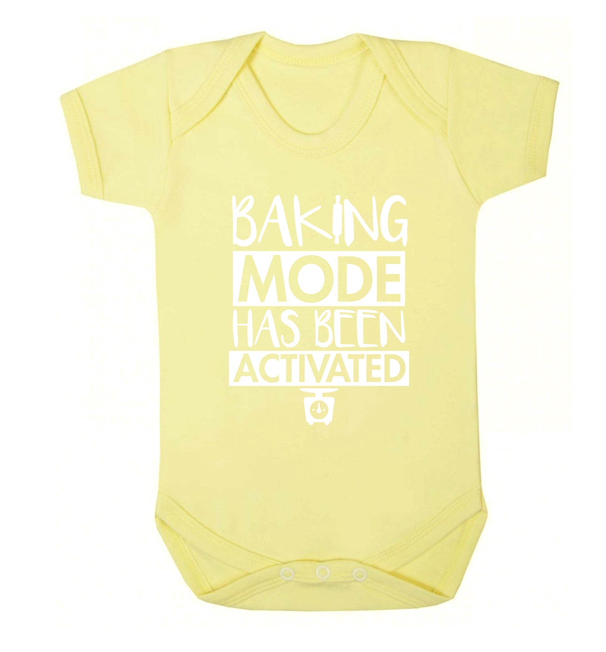 Baking mode has been activated Baby Vest pale yellow 18-24 months