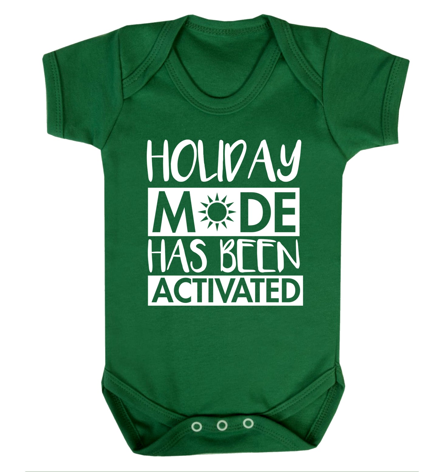 Holiday mode has been activated Baby Vest green 18-24 months