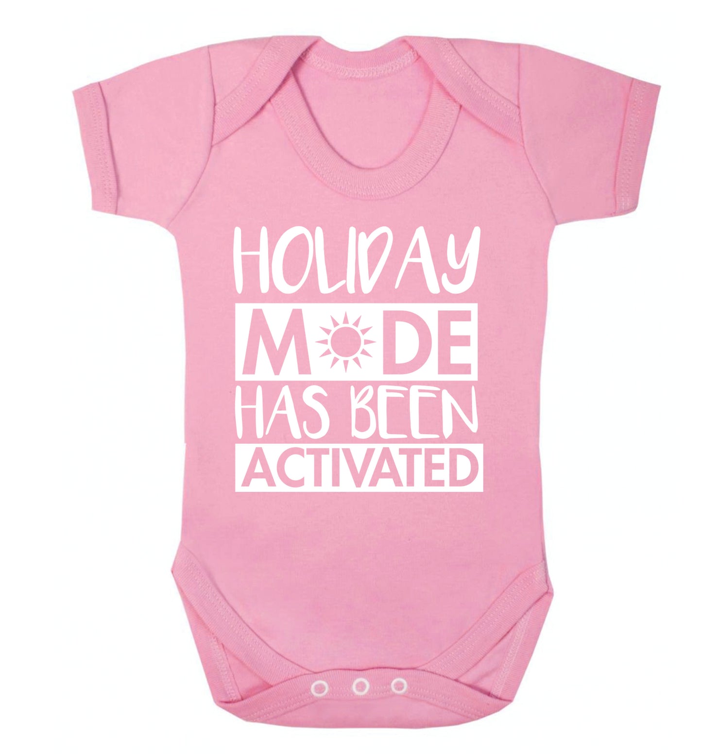 Holiday mode has been activated Baby Vest pale pink 18-24 months