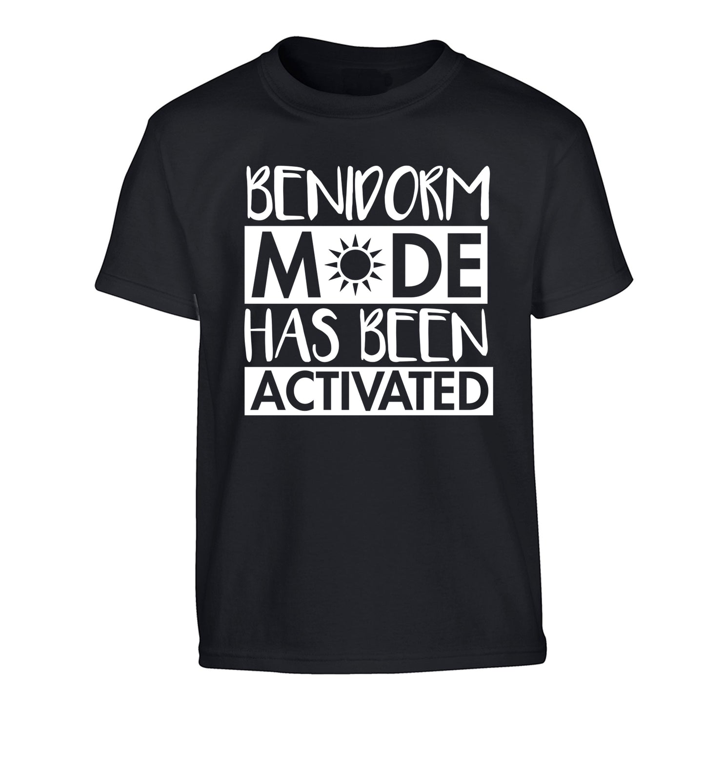 Benidorm mode has been activated Children's black Tshirt 12-14 Years