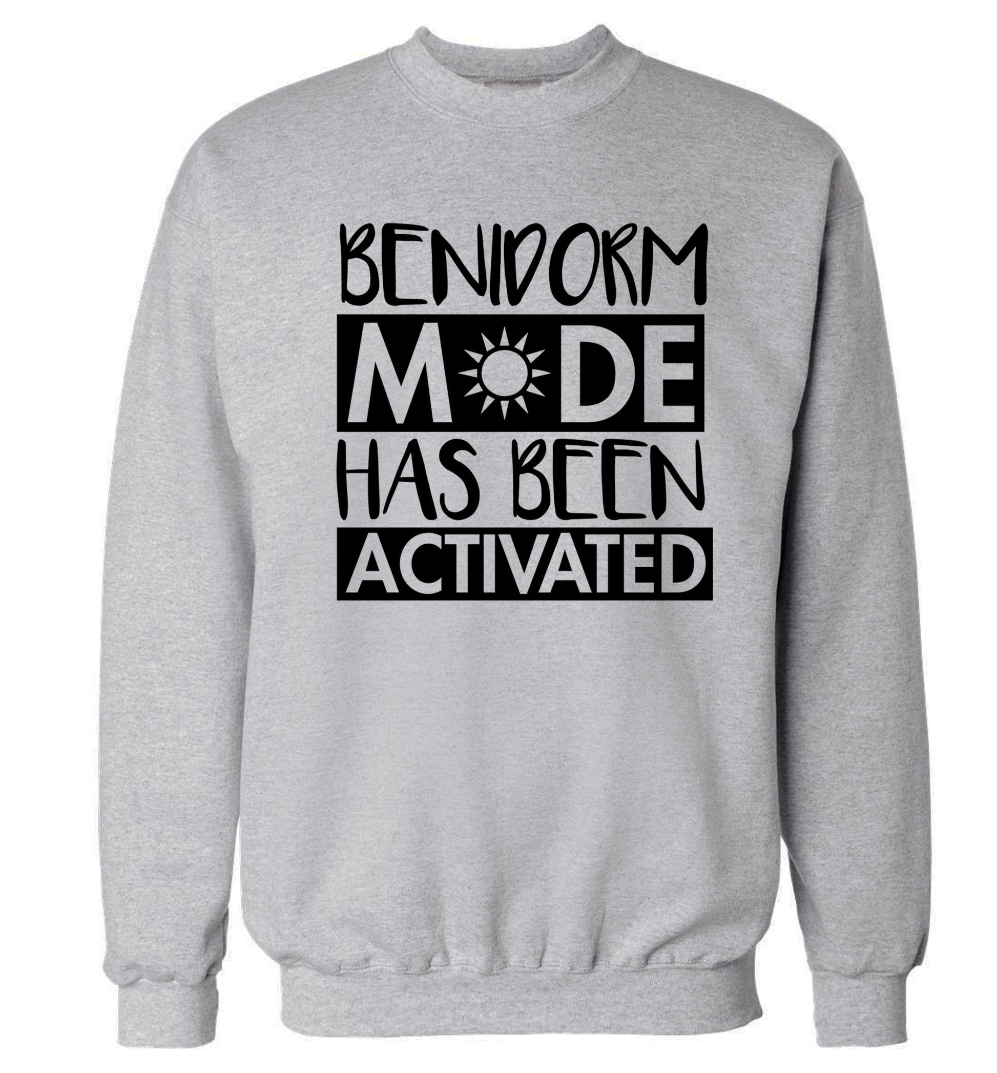 Benidorm mode has been activated Adult's unisex grey Sweater 2XL