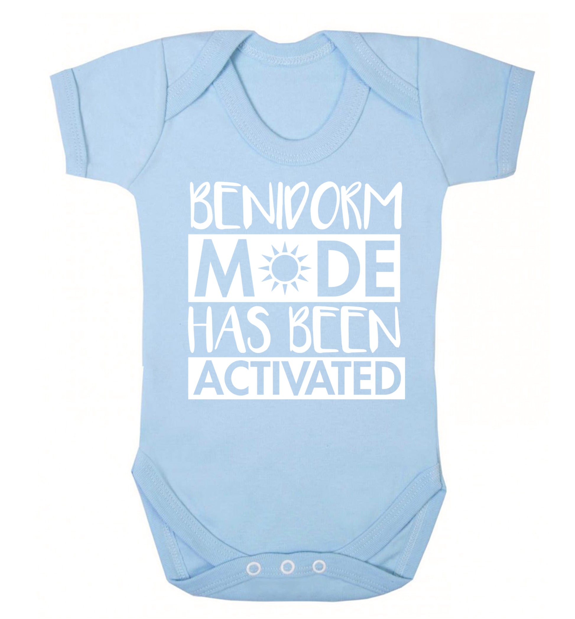 Benidorm mode has been activated Baby Vest pale blue 18-24 months