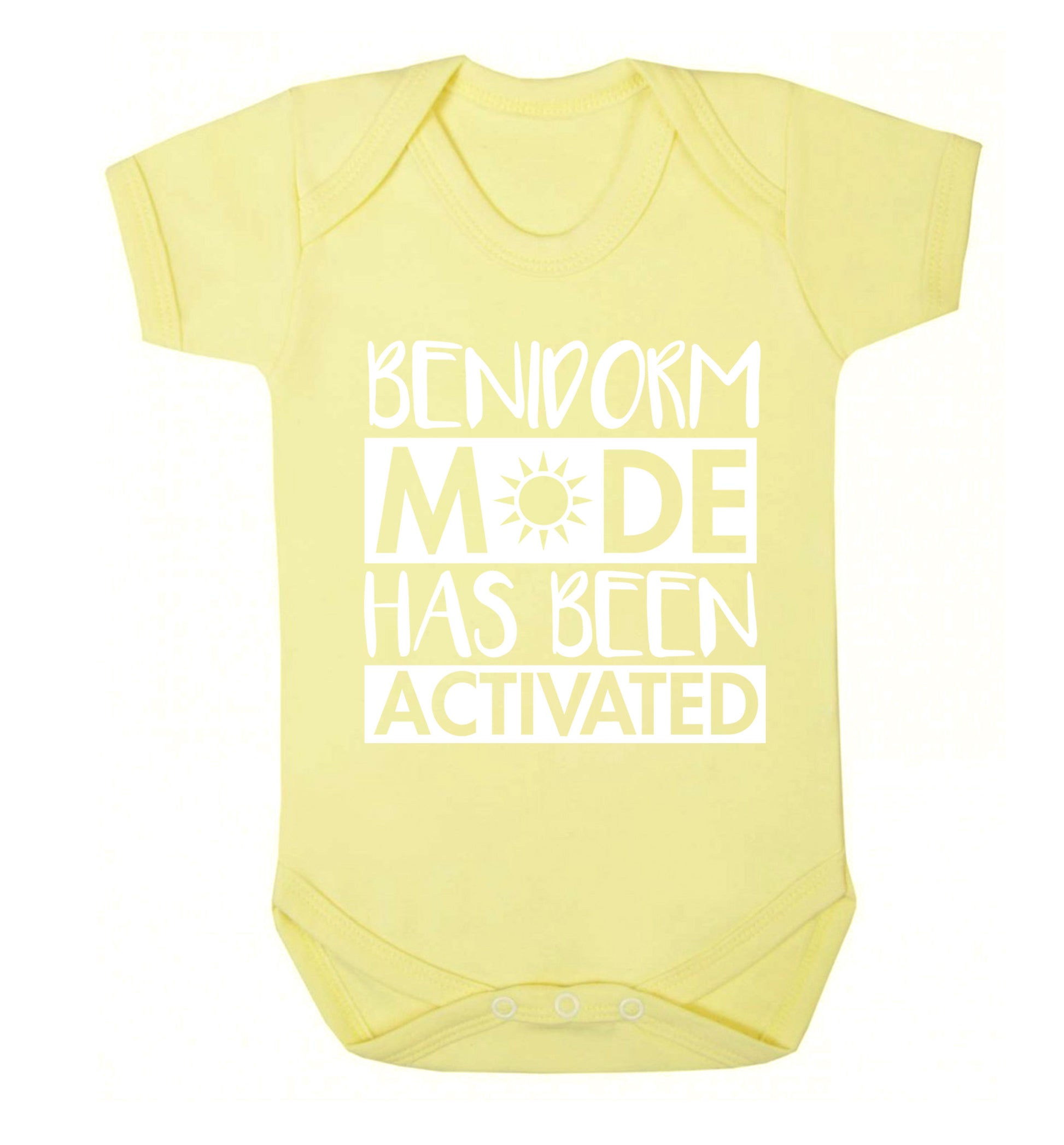 Benidorm mode has been activated Baby Vest pale yellow 18-24 months