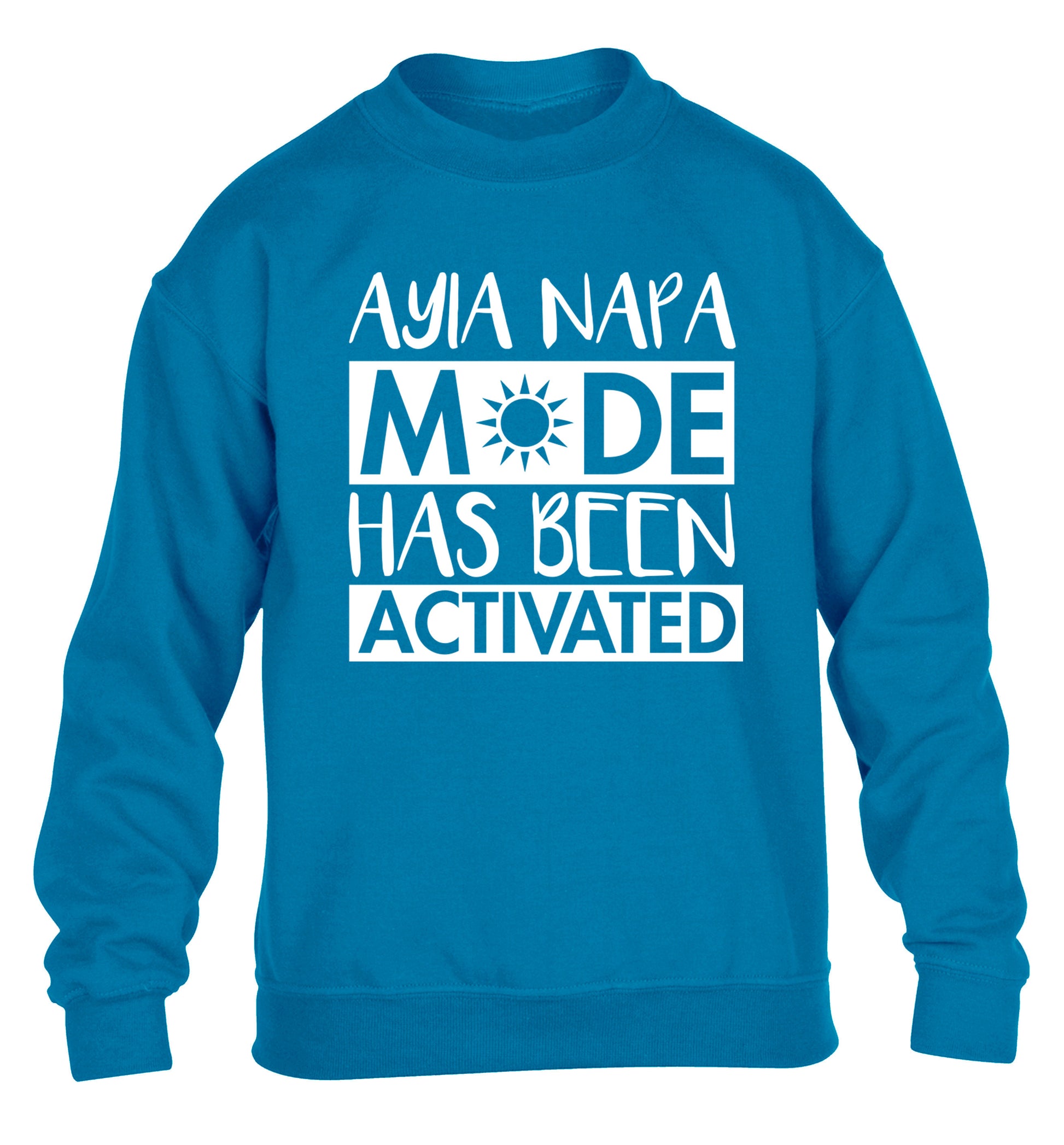 Aiya Napa mode has been activated children's blue sweater 12-14 Years