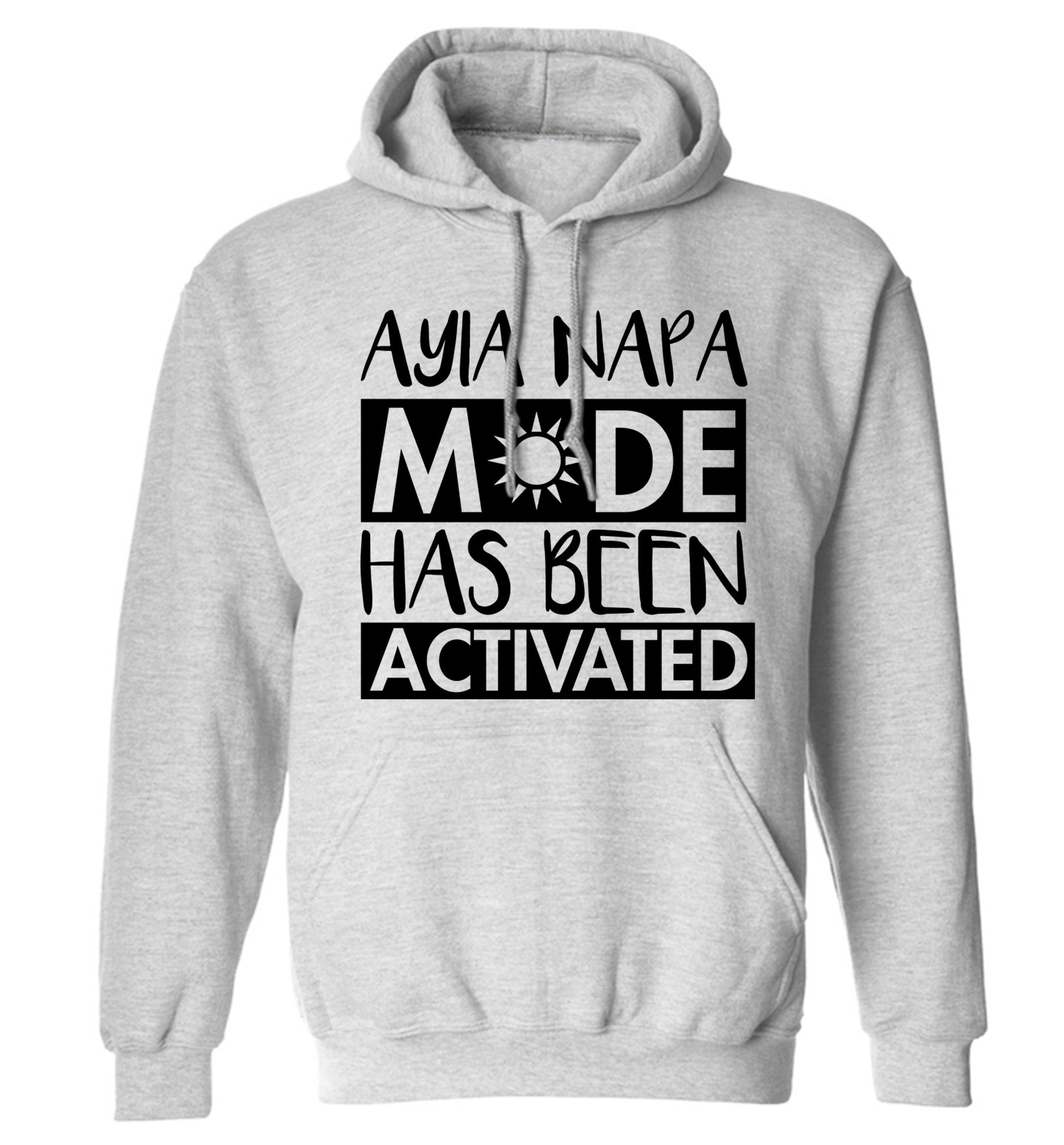 Aiya Napa mode has been activated adults unisex grey hoodie 2XL