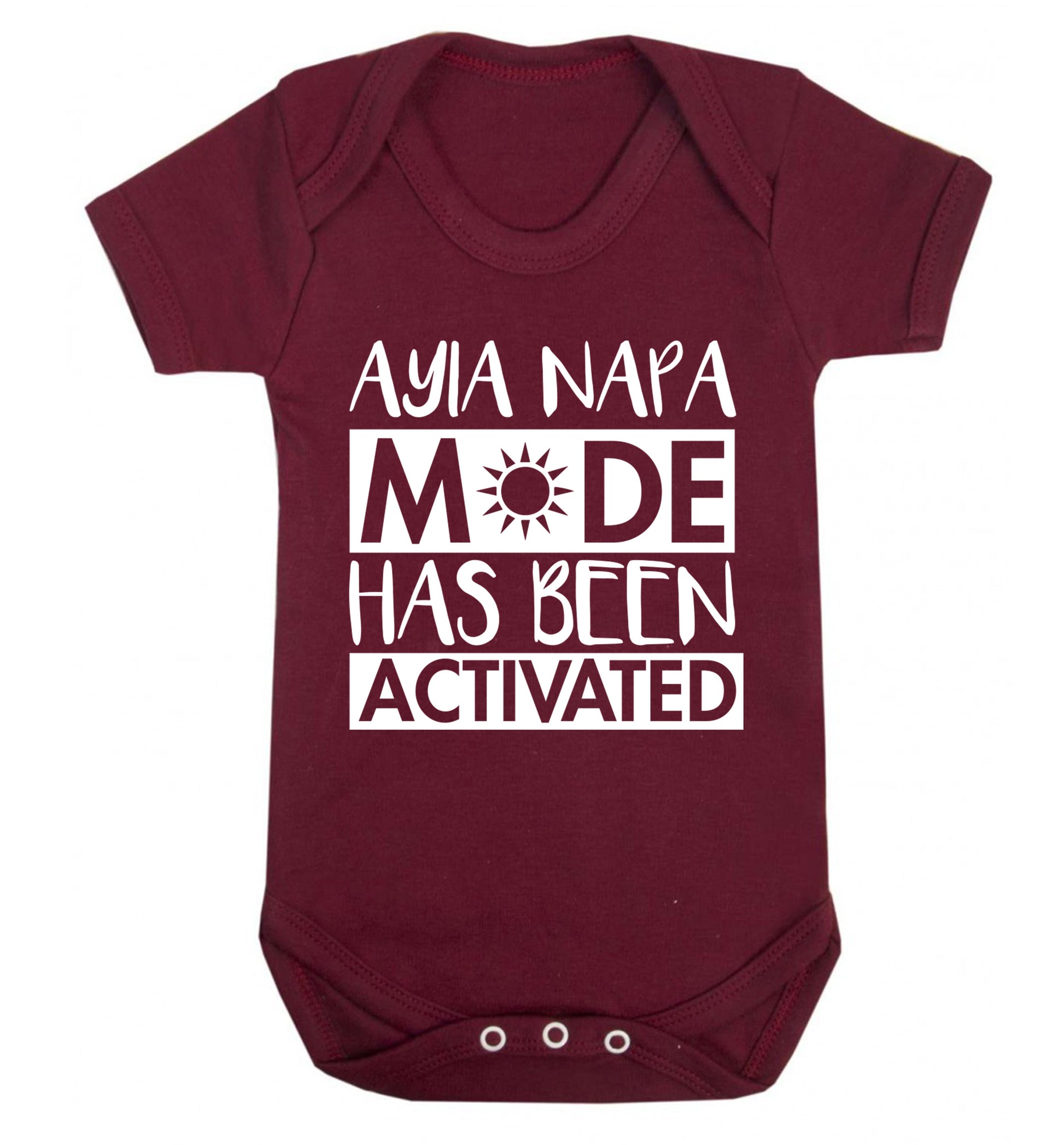 Aiya Napa mode has been activated Baby Vest maroon 18-24 months