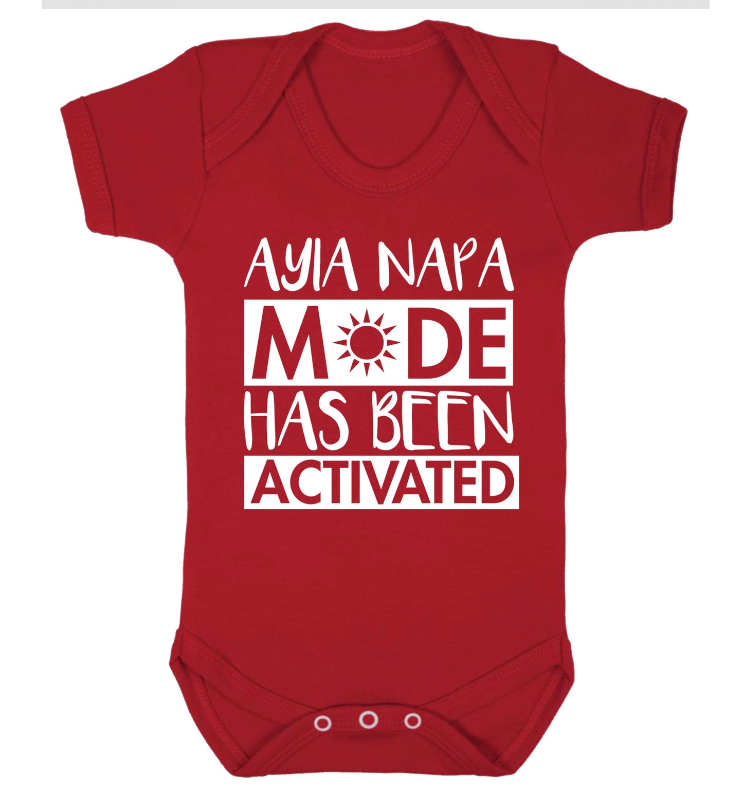 Aiya Napa mode has been activated Baby Vest red 18-24 months