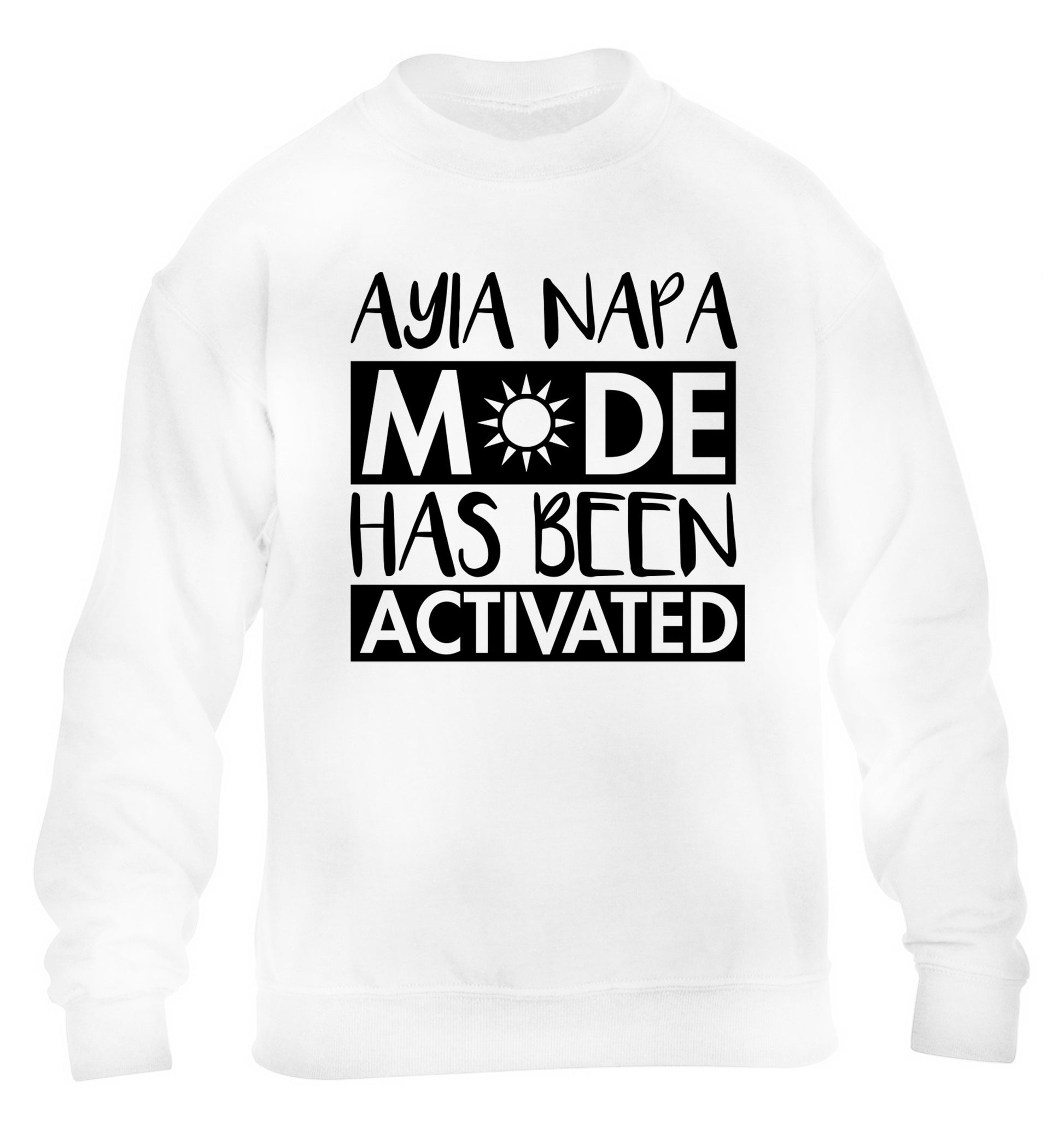 Aiya Napa mode has been activated children's white sweater 12-14 Years