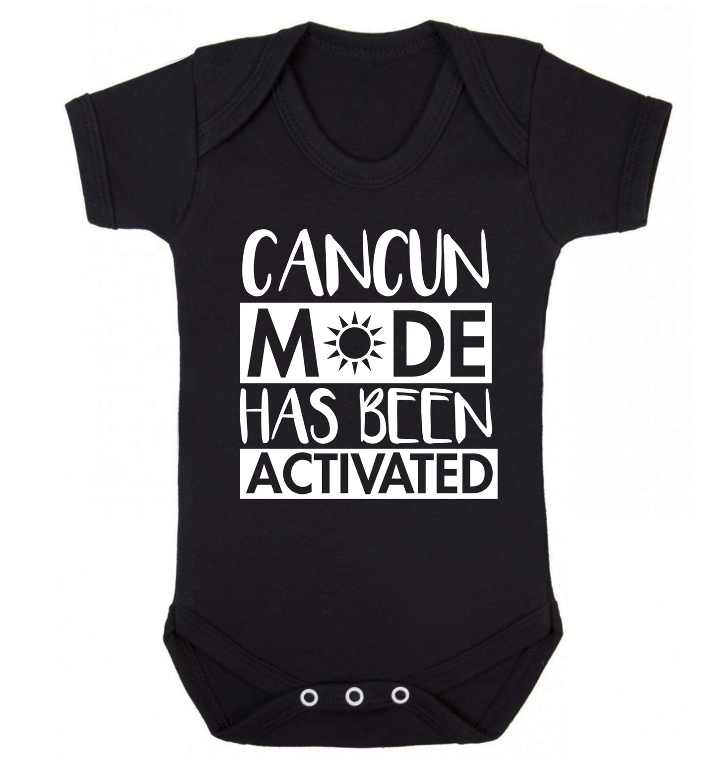 Cancun mode has been activated Baby Vest black 18-24 months