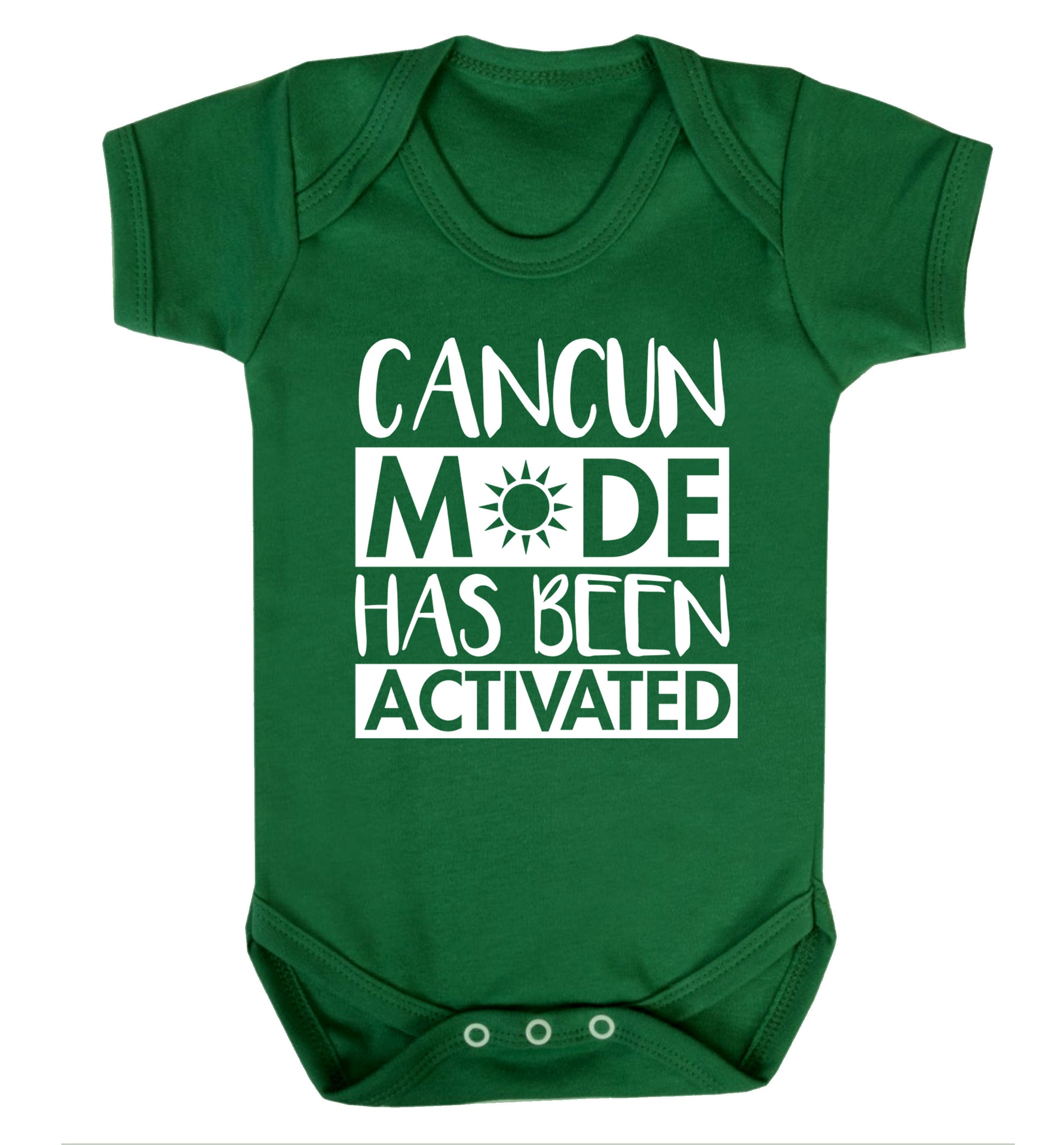 Cancun mode has been activated Baby Vest green 18-24 months
