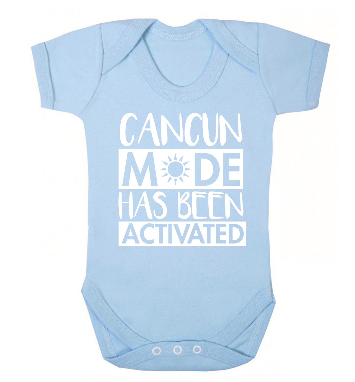 Cancun mode has been activated Baby Vest pale blue 18-24 months
