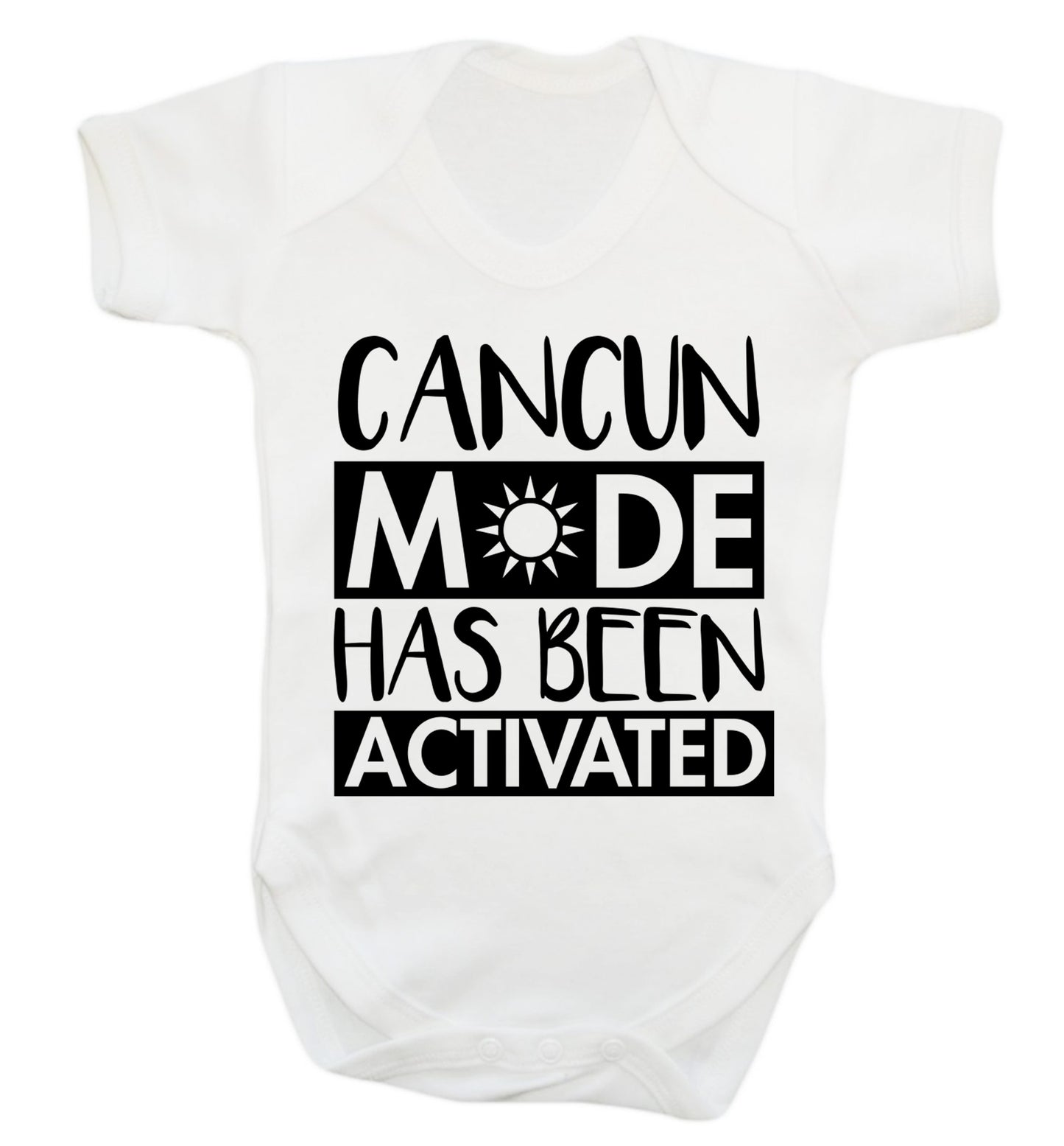 Cancun mode has been activated Baby Vest white 18-24 months