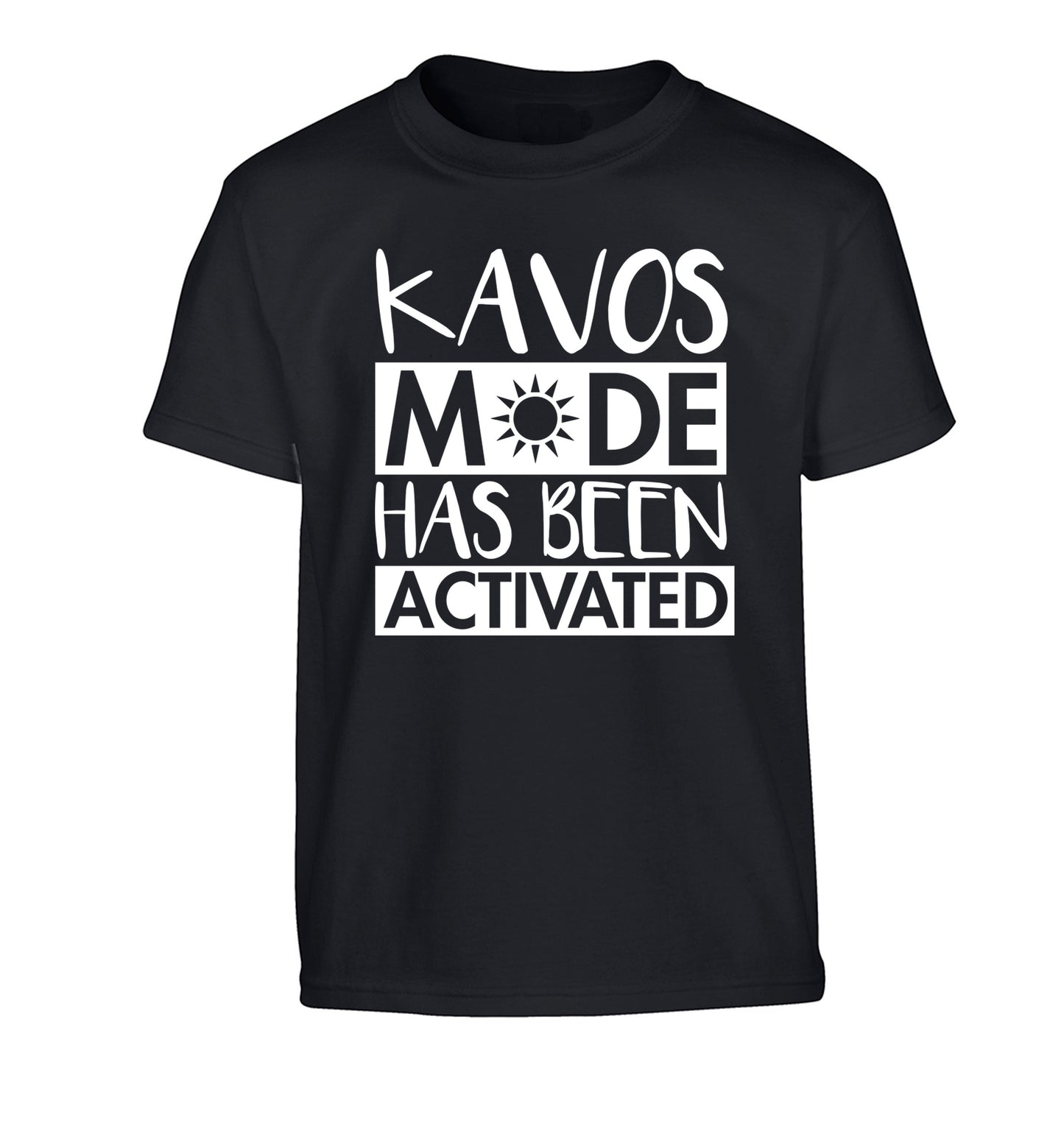 Kavos mode has been activated Children's black Tshirt 12-14 Years