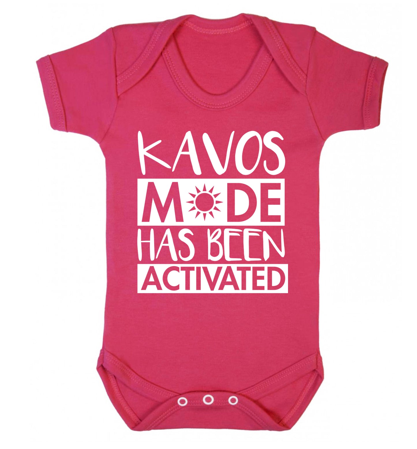 Kavos mode has been activated Baby Vest dark pink 18-24 months