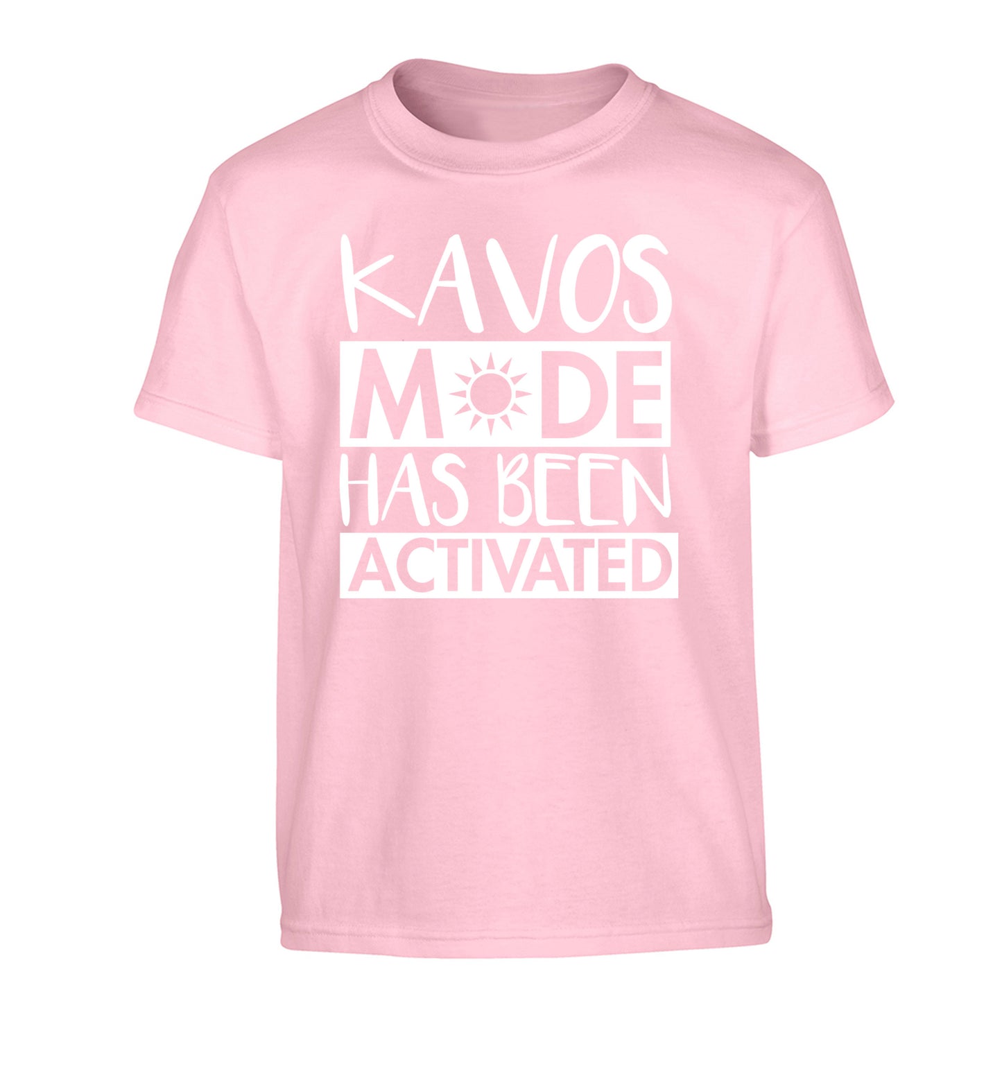 Kavos mode has been activated Children's light pink Tshirt 12-14 Years