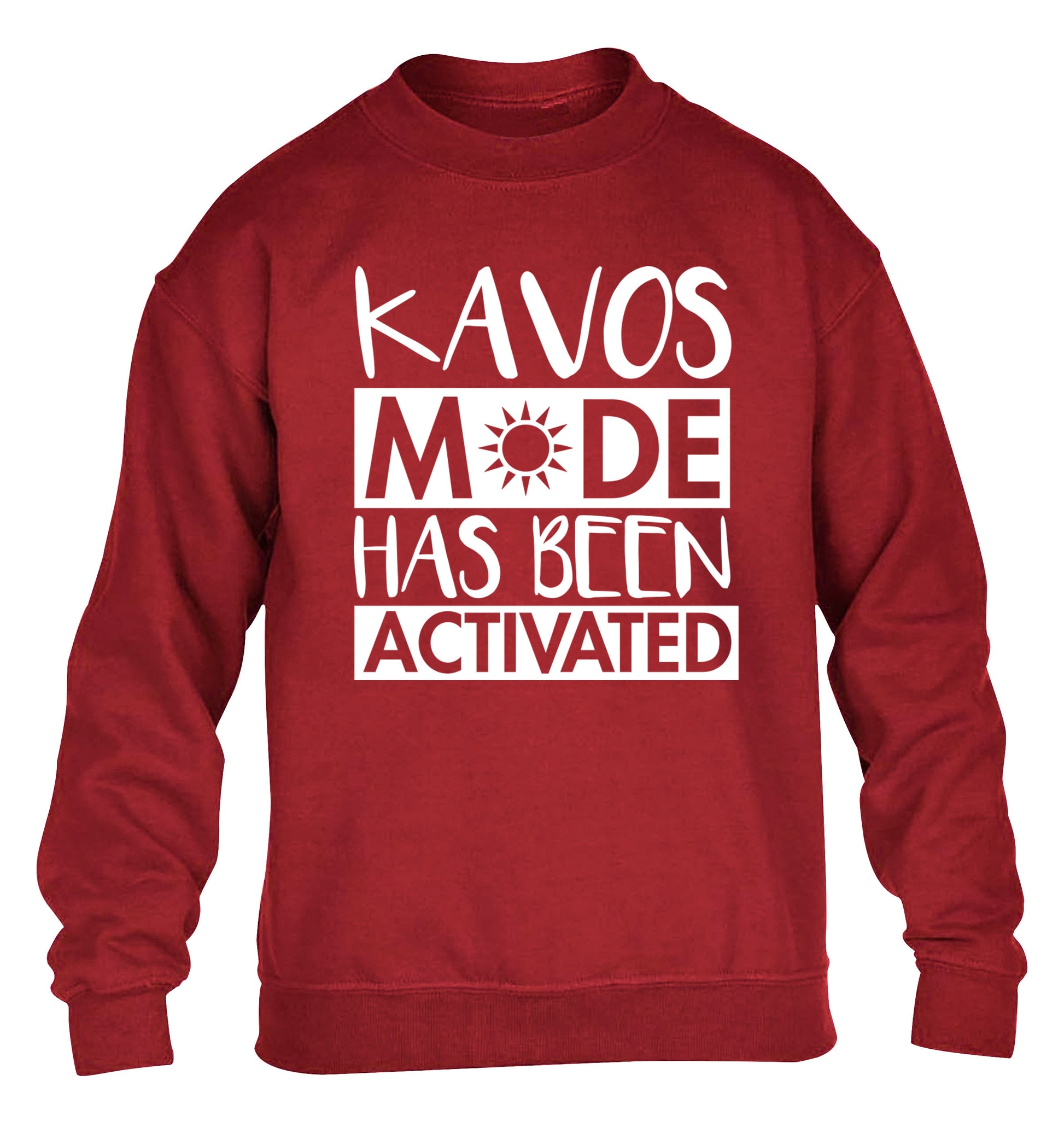 Kavos mode has been activated children's grey sweater 12-14 Years