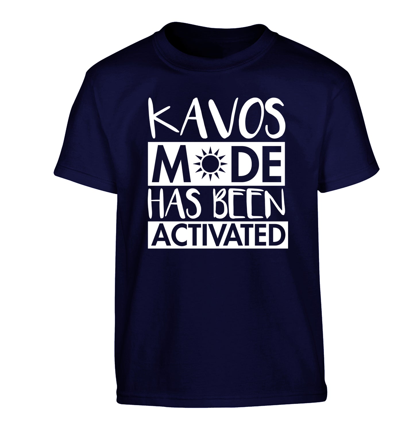 Kavos mode has been activated Children's navy Tshirt 12-14 Years