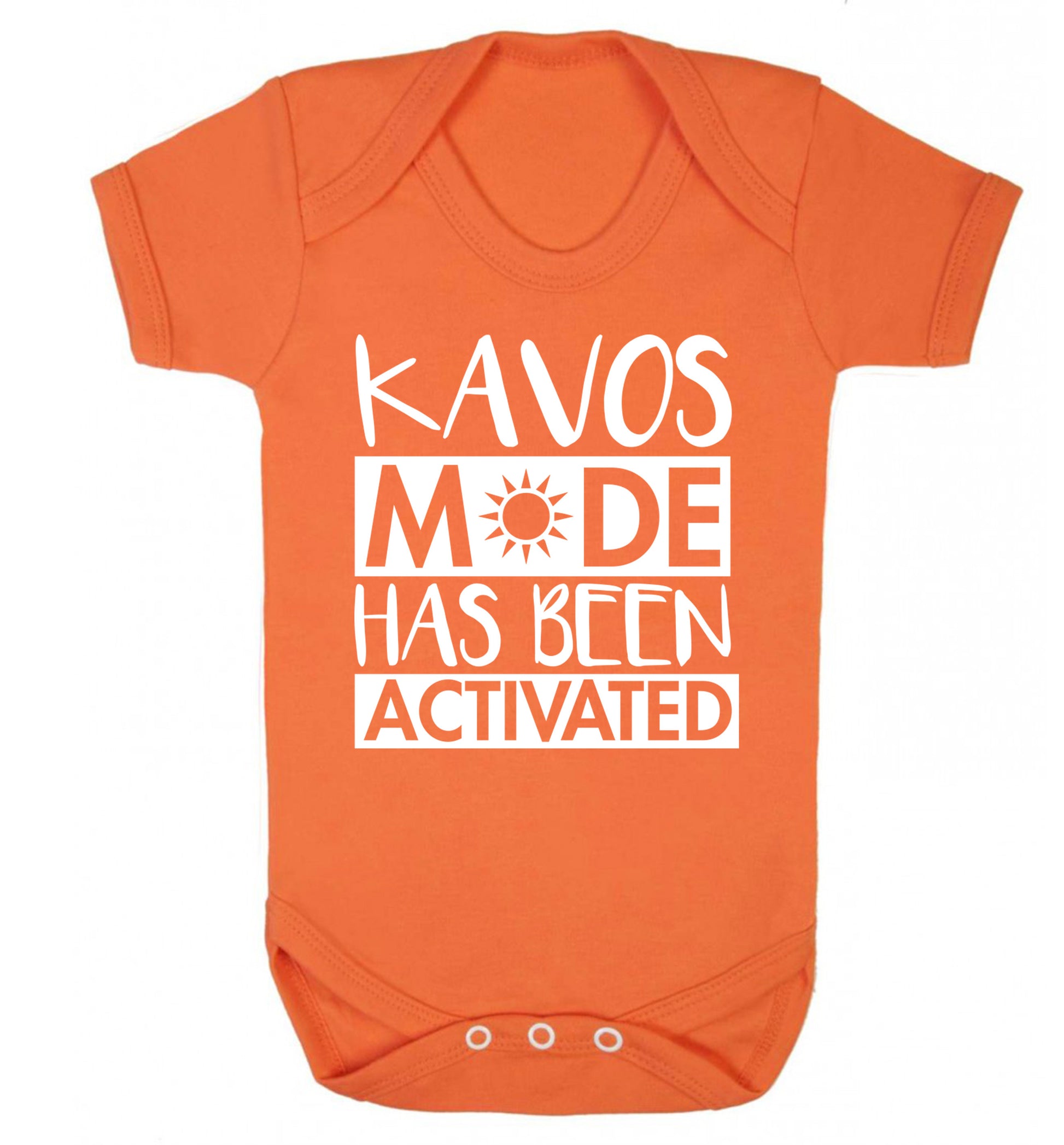 Kavos mode has been activated Baby Vest orange 18-24 months