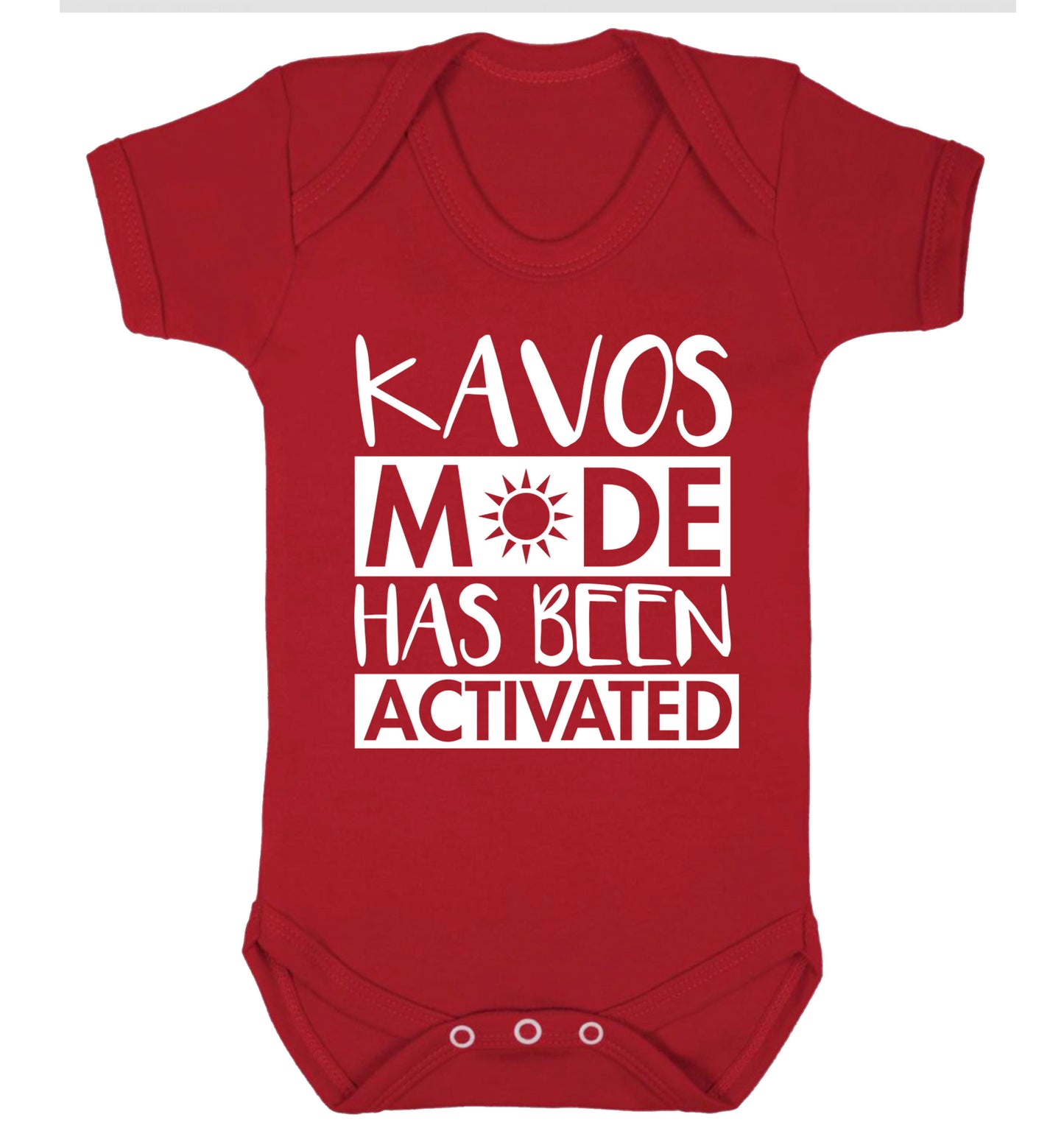 Kavos mode has been activated Baby Vest red 18-24 months