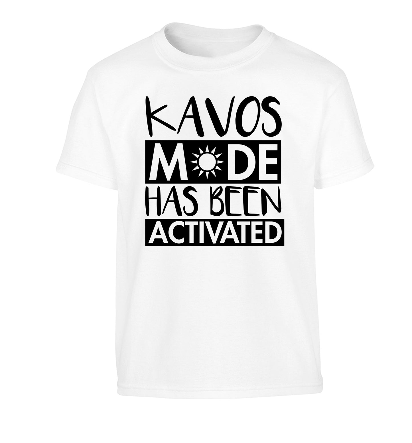 Kavos mode has been activated Children's white Tshirt 12-14 Years