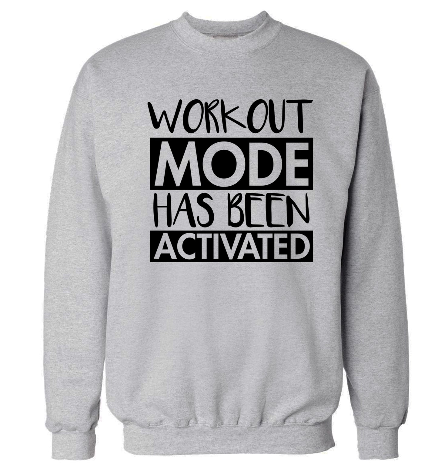 Workout mode has been activated Adult's unisex grey Sweater 2XL