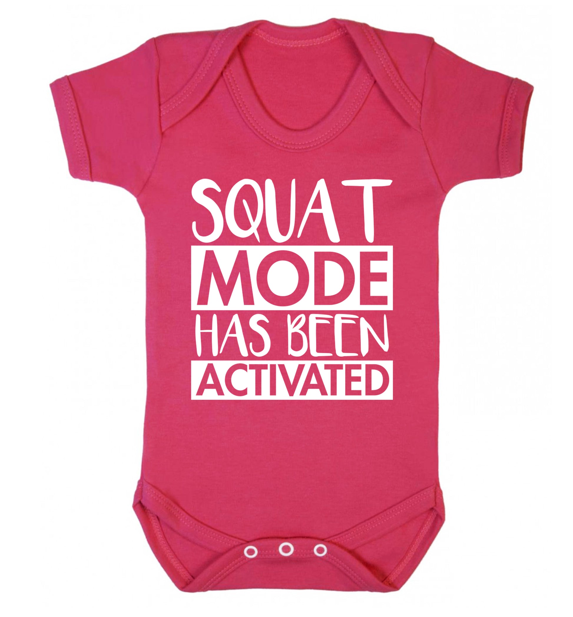 Squat mode activated Baby Vest dark pink 18-24 months