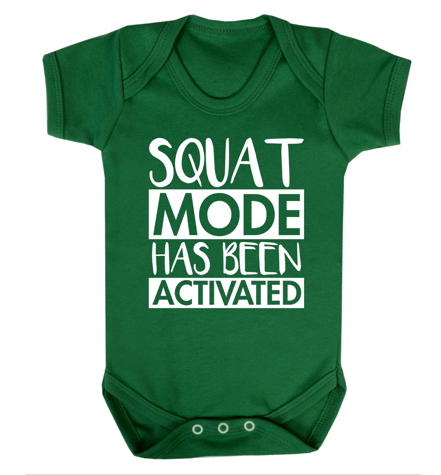 Squat mode activated Baby Vest green 18-24 months