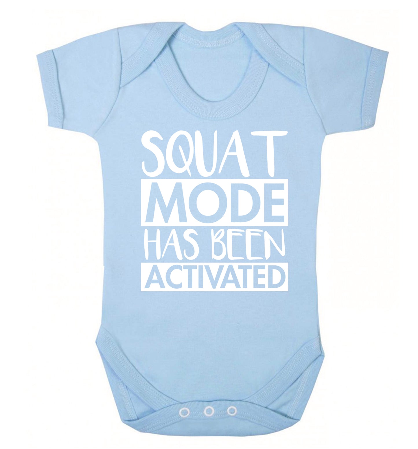 Squat mode activated Baby Vest pale blue 18-24 months