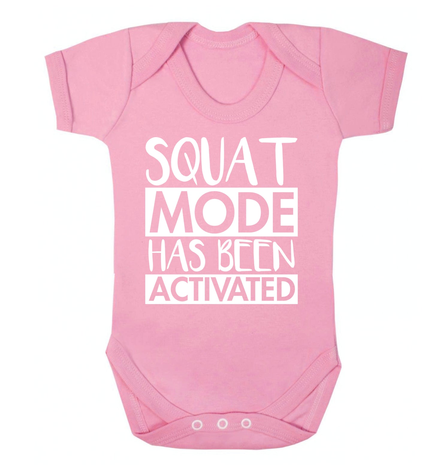 Squat mode activated Baby Vest pale pink 18-24 months