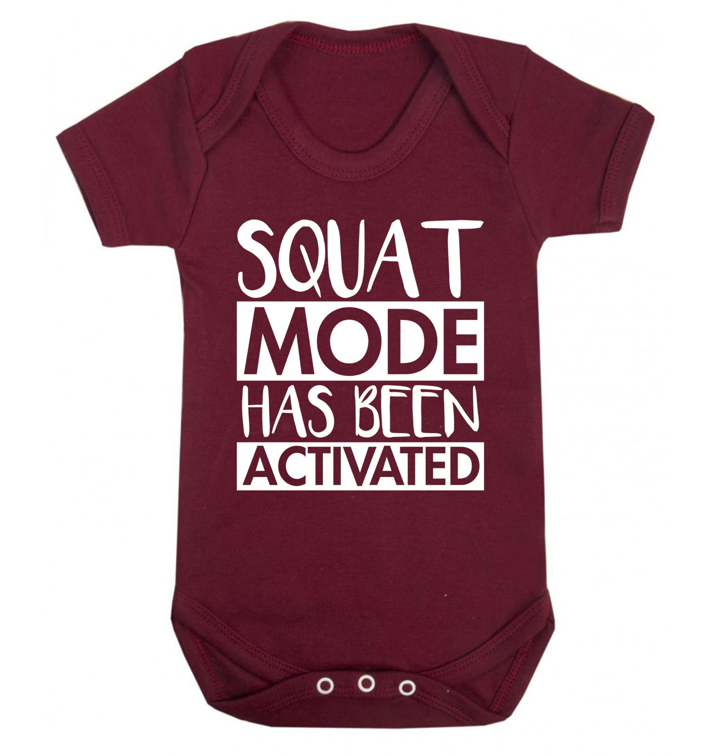 Squat mode activated Baby Vest maroon 18-24 months