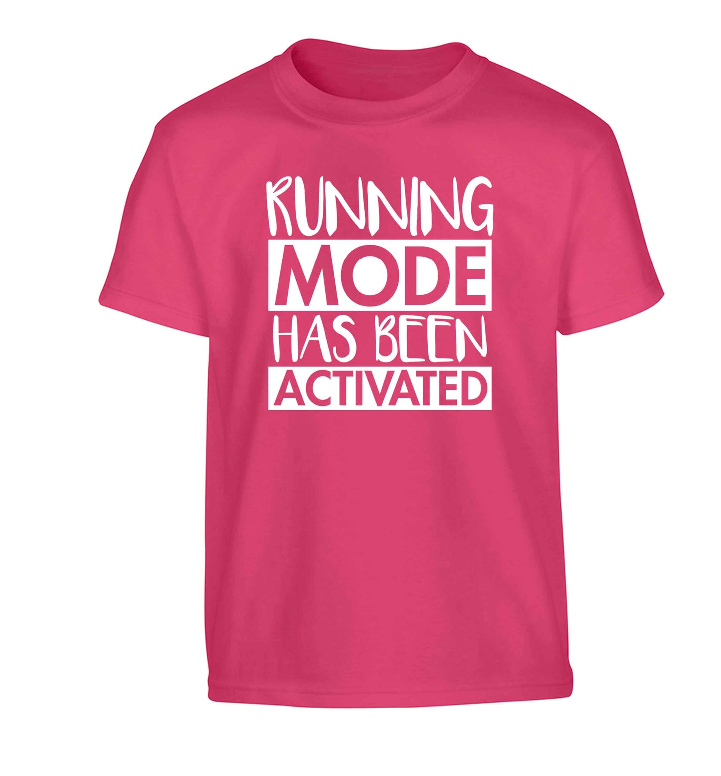 Running mode has been activated Children's pink Tshirt 12-13 Years