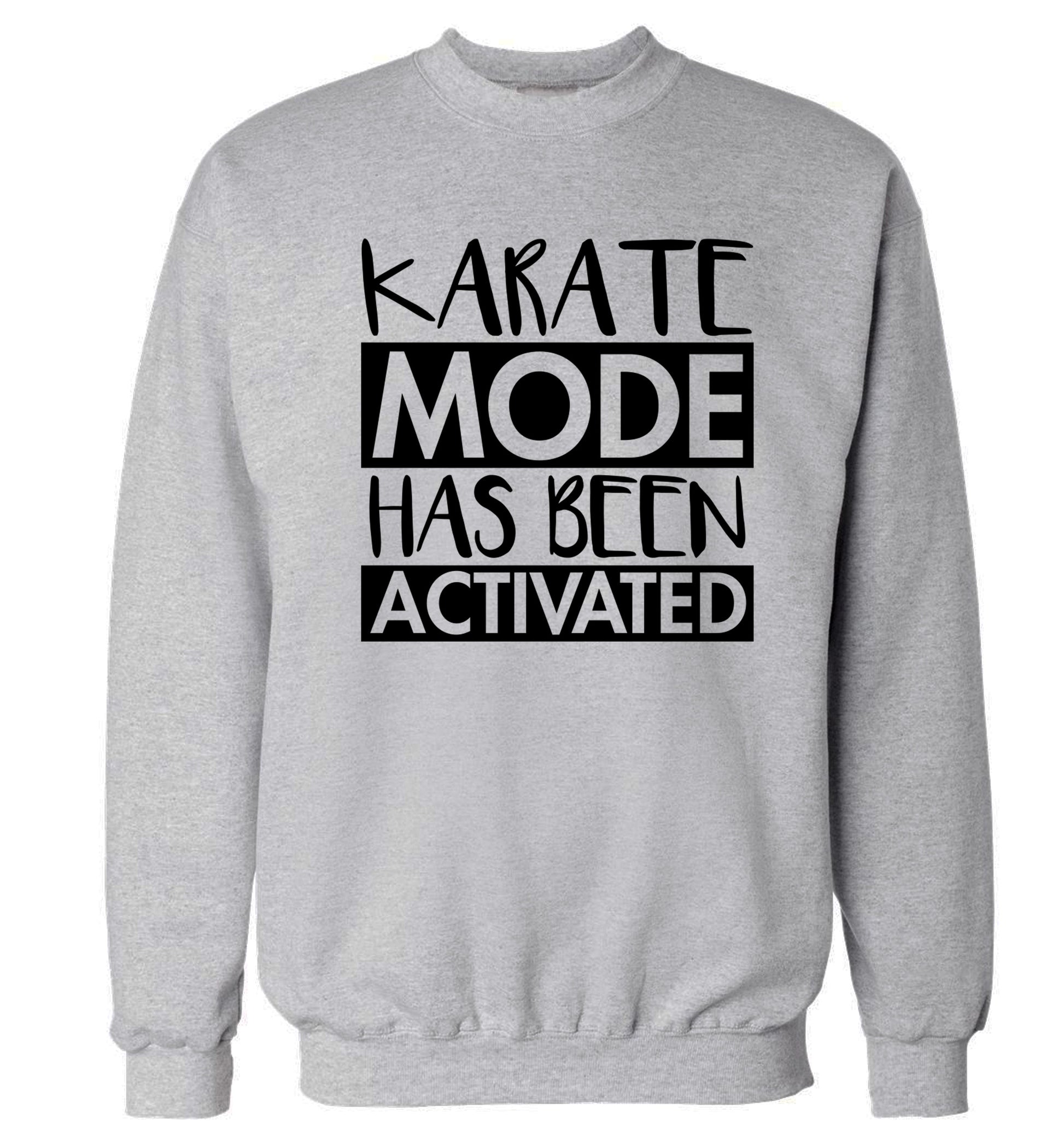 Karate mode activated Adult's unisex grey Sweater 2XL