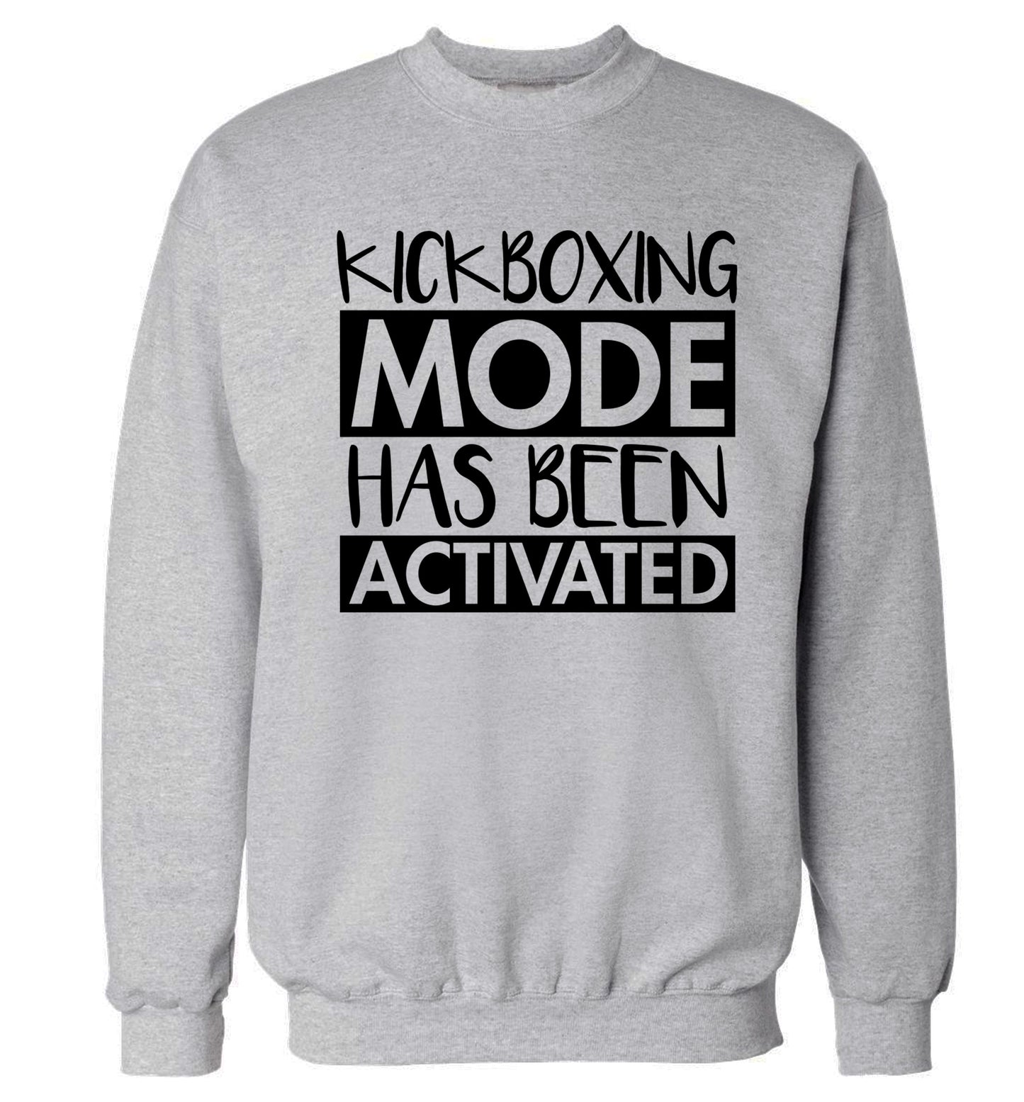 Kickboxing mode activated Adult's unisex grey Sweater 2XL