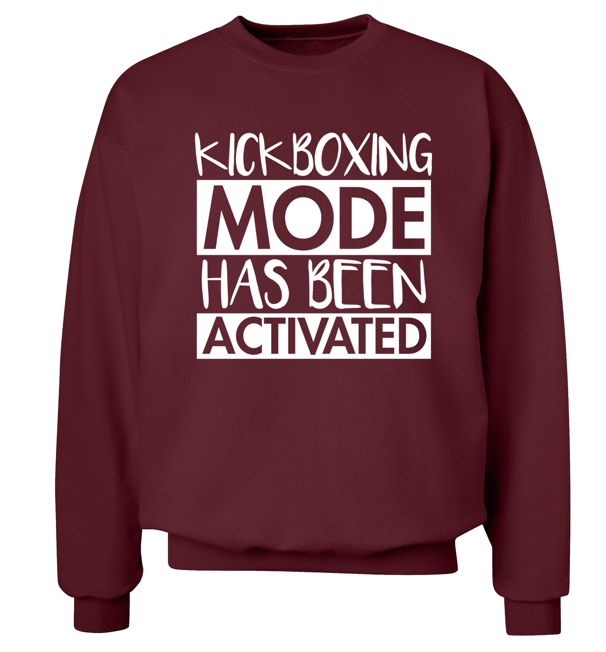 Kickboxing mode activated Adult's unisex maroon Sweater 2XL