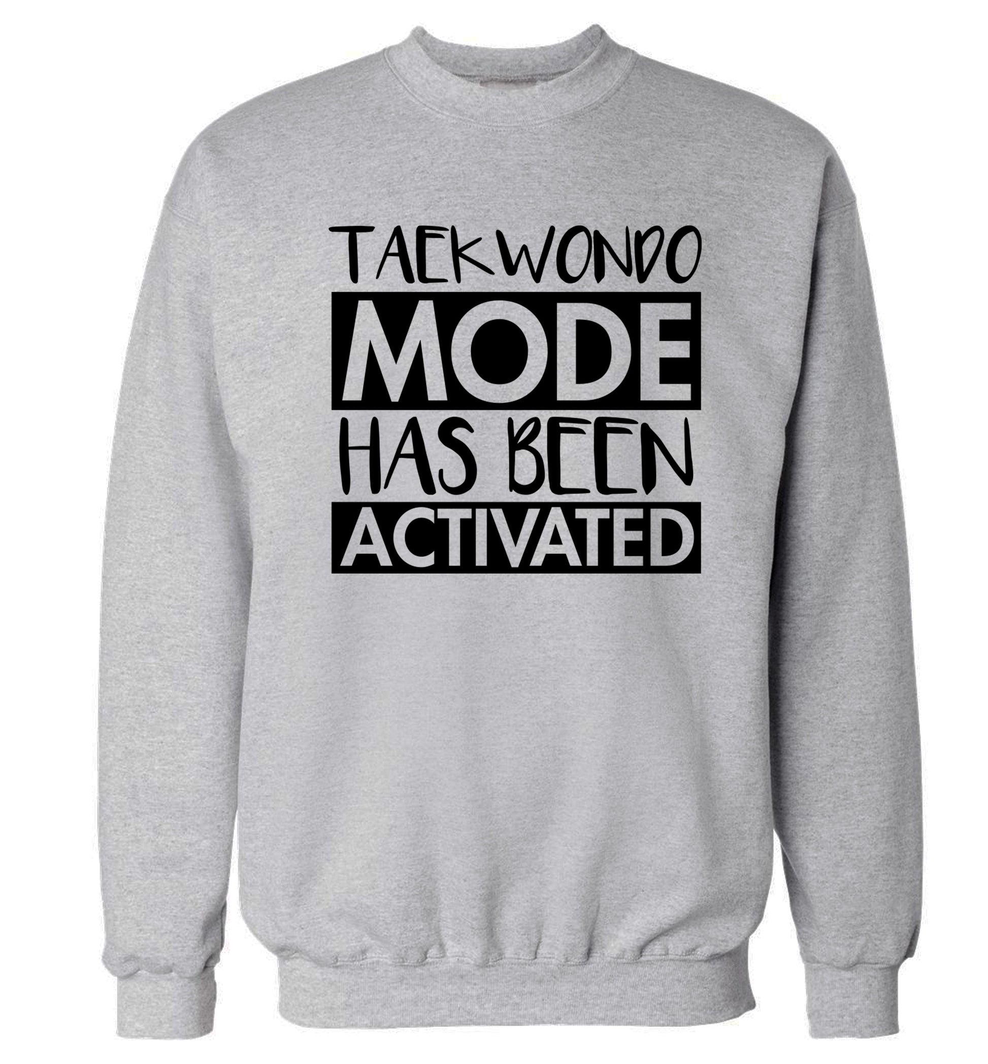 Taekwondo mode activated Adult's unisex grey Sweater 2XL