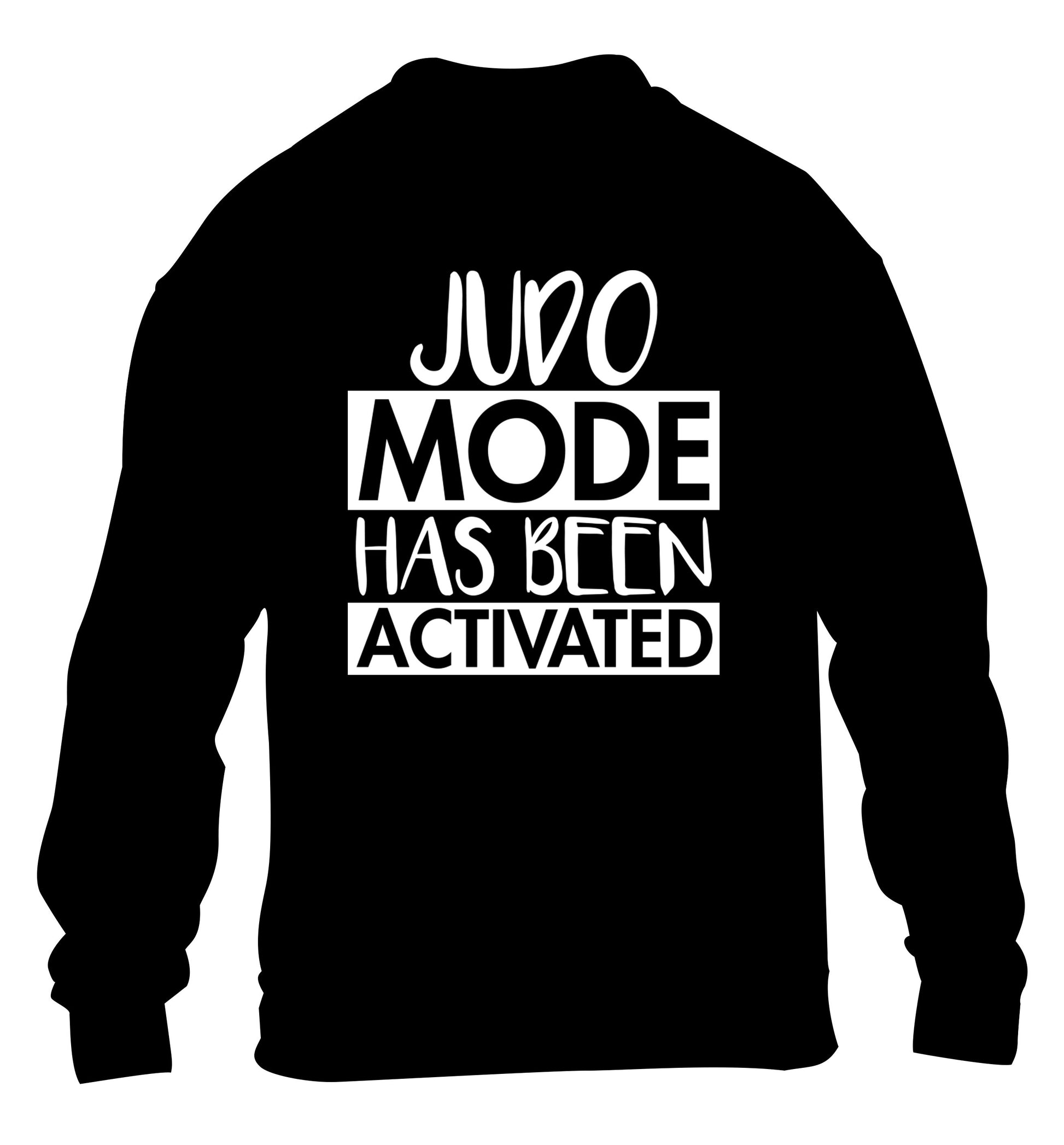 Judo mode activated children's black sweater 12-14 Years